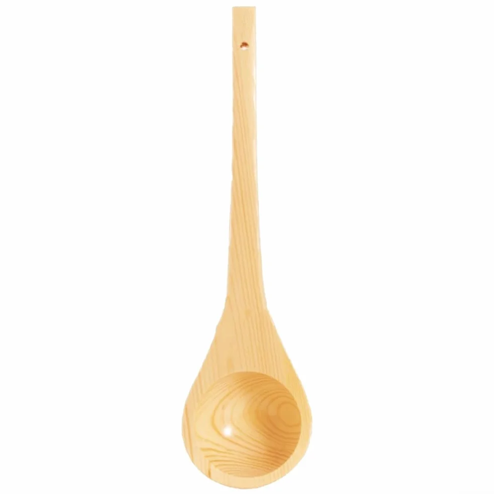Mestolo da sauna in cedro 38 cm con cordino resistente al calore
