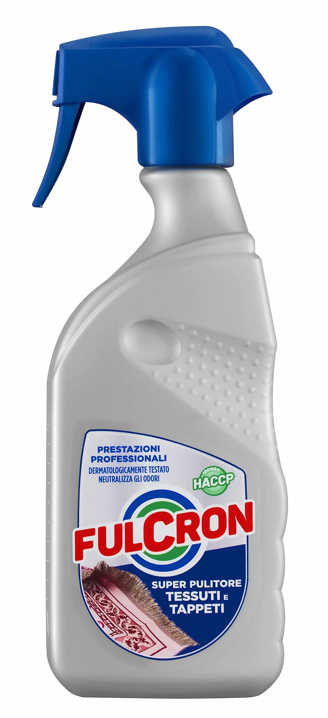 FULCRON Super Pulitore Tessuti e Tappeti 500 ml, Detergente con Formula Antiodore