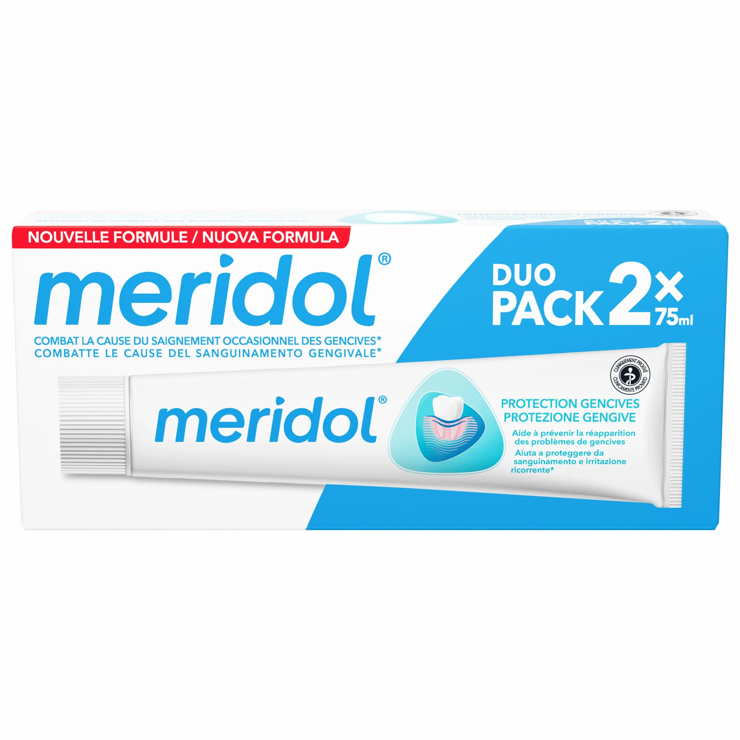 meridol Dentifricio Protezione Gengive 2x75ml