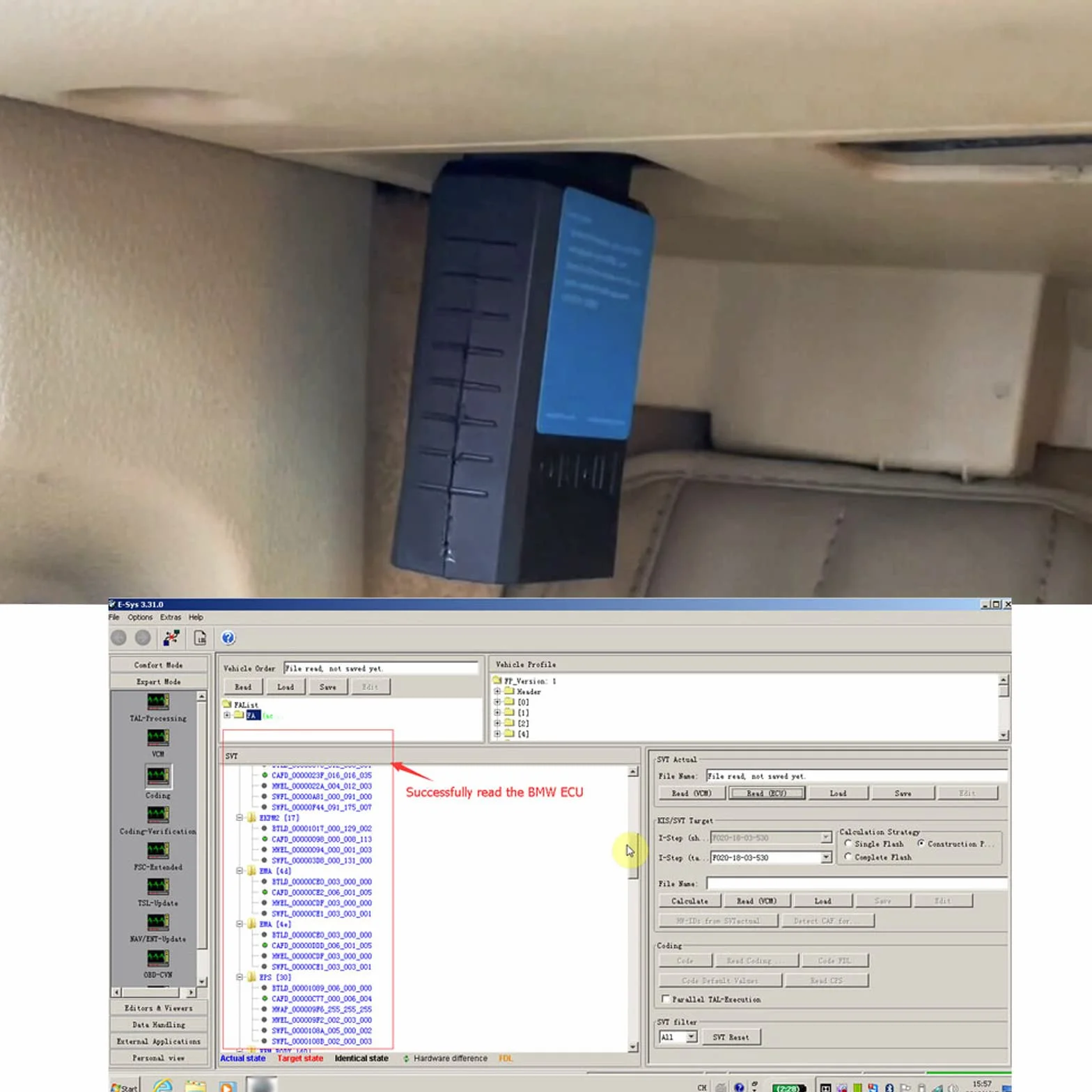 Adattatore WiFi OBD2 per Diagnostica BMW Serie F/G/I Compatibile con MHD, Bootmod3, BimmerCode, xDelete, E-SYS, ISTA