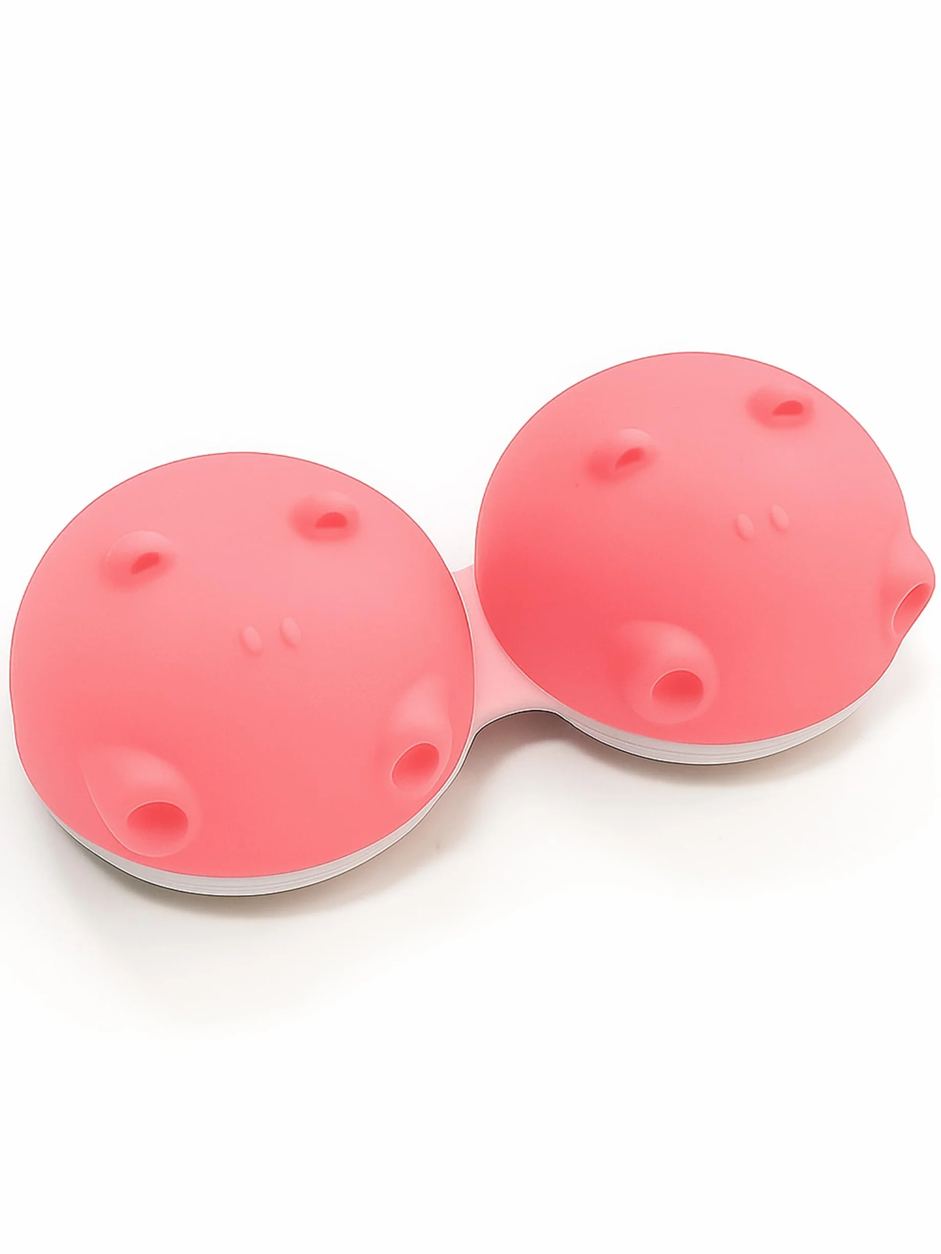 SPORTS WORLD VISION 1PC rosa Hippo Fun Custodia lenti contatto, Custodia lenti a contatto con design di animali carini e distintivi | Custodia soluzioni per lenti portatile leggera e carina viaggio