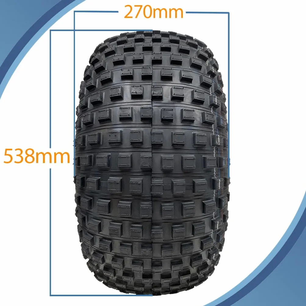 Ruote e Pneumatici Completi 22x11.00-8 2 Set Wanda 4 Strati, 4 Prigionieri 100 mm PCD, Diametro 538 mm, Larghezza 270 mm
