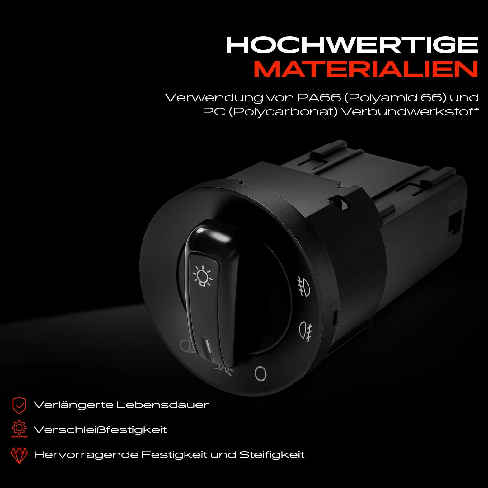 Frankberg Interruttore luci principali Compatibile Polo 6C1 6R1 162 163 AV2 AV3 1K2 6R0941531J 6R0941531JAPV