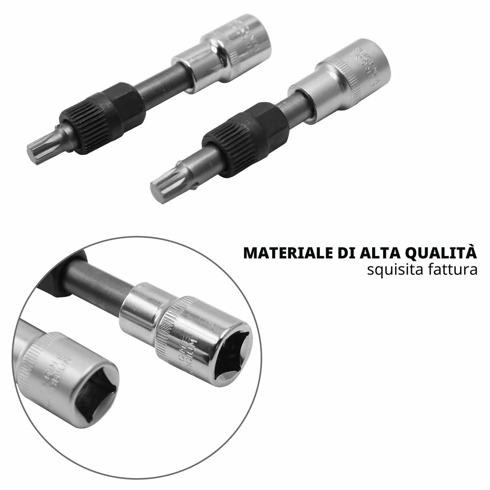 CCLIFE 13 pezzi chiavi smontaggio puleggia alternatore motore auto svita avvita 12.5mm 1/2''