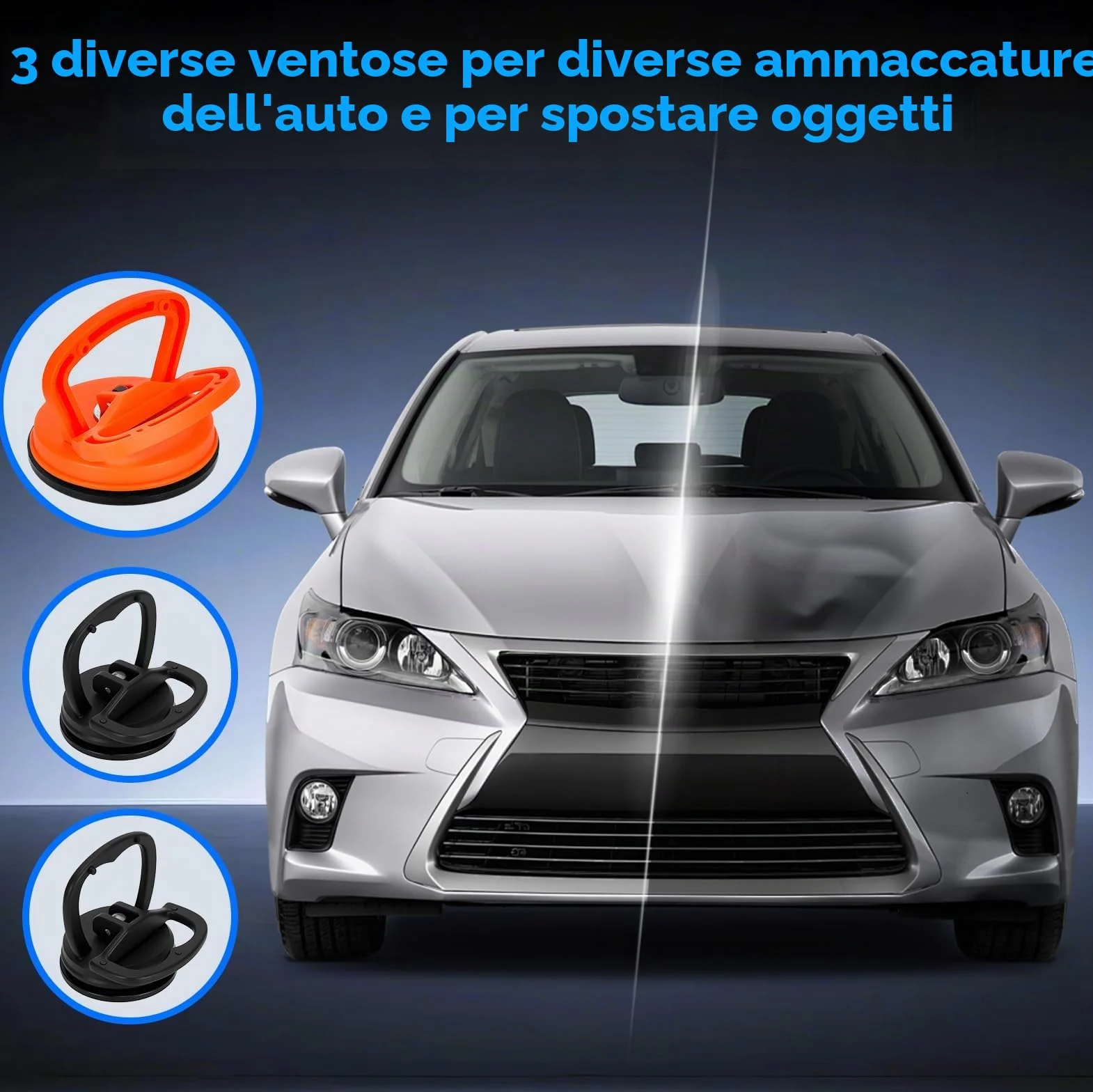 Kit Levabolli Carrozzeria Auto 120 Pezzi con Ventosa, Estrattore, Martello e Accessori