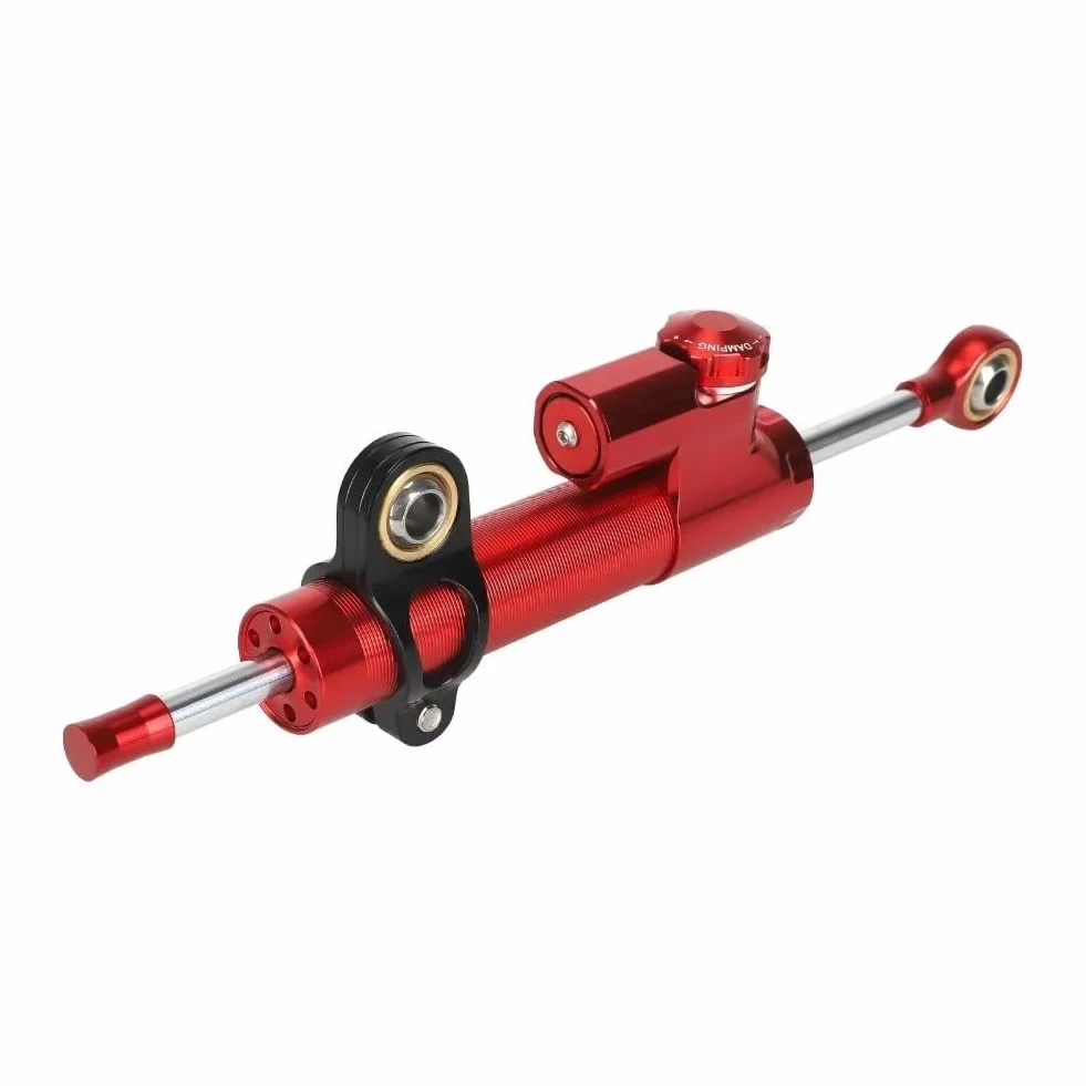 Sterzo per Kukirin G3 Pro 2024, STO?d?mpfer Stabilizzatore con sterzo pr?ciser e sistema a basse vibrazioni, in alluminio + plastica, 560 g, nero/rosso