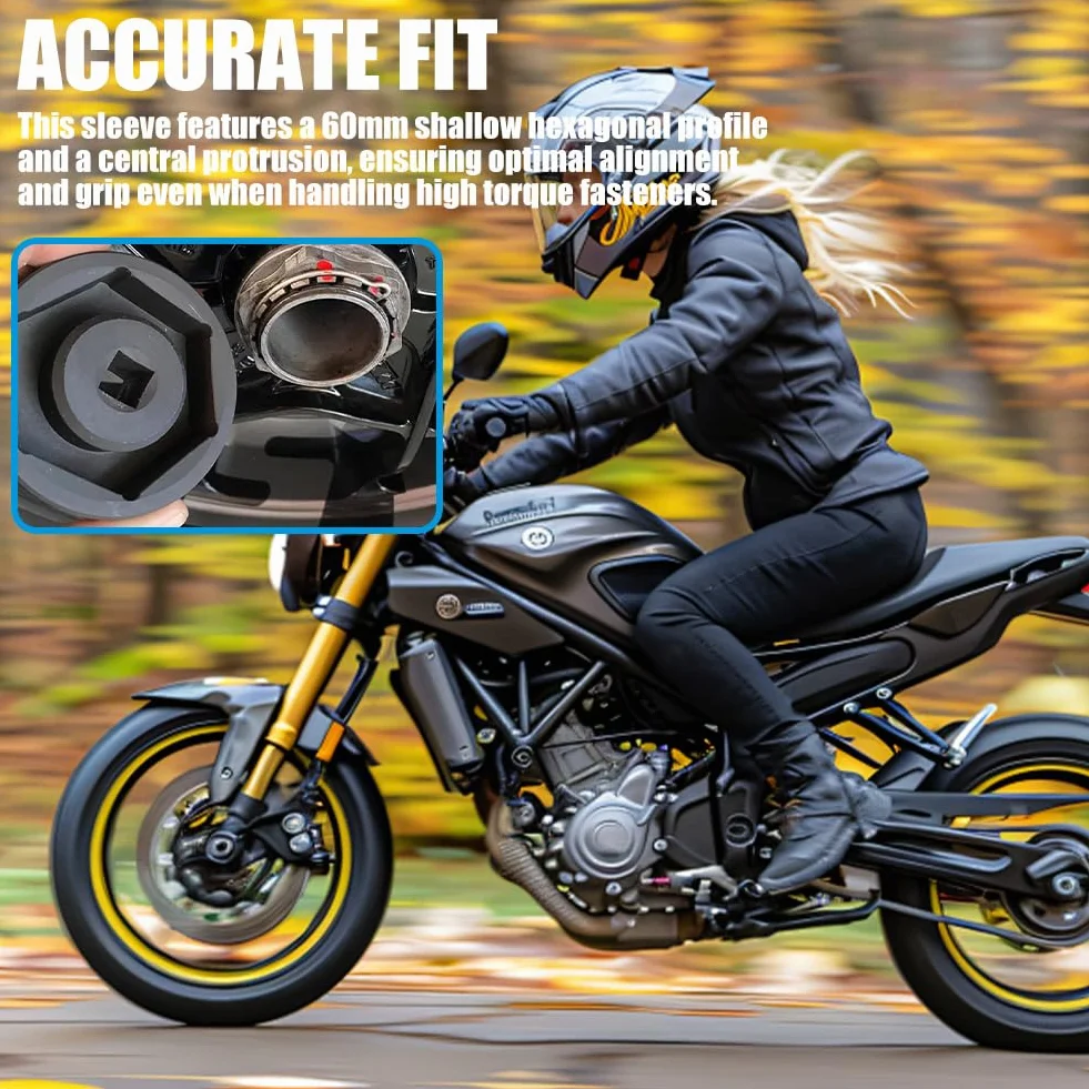 Dadi per ruota posteriore KTM 1290 Super Duke, chiave esagonale 60 mm, 1/2", strumento ad alta resistenza