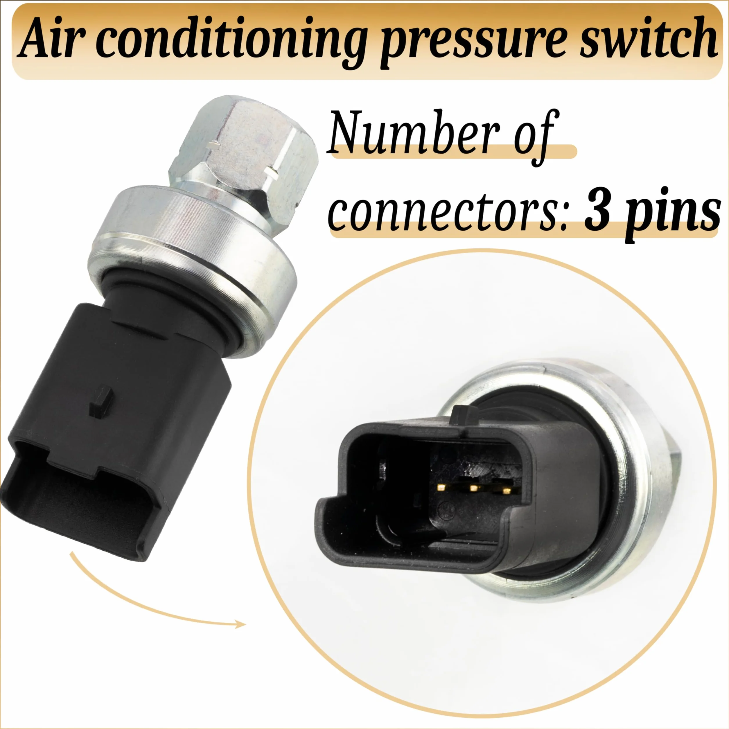 AERZETIX - C17262 - Pressostato, climatizzazione - numero di pin 3 - compatibile con numeri OE 6455 Z3, 96 783 622 80, 9878362280, 9647971280