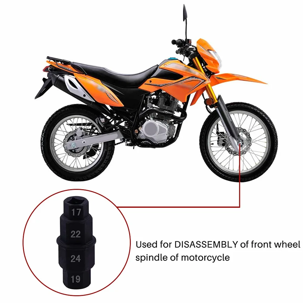 Anyingkai Chiave Esagonale Moto Assale Ruote Nero