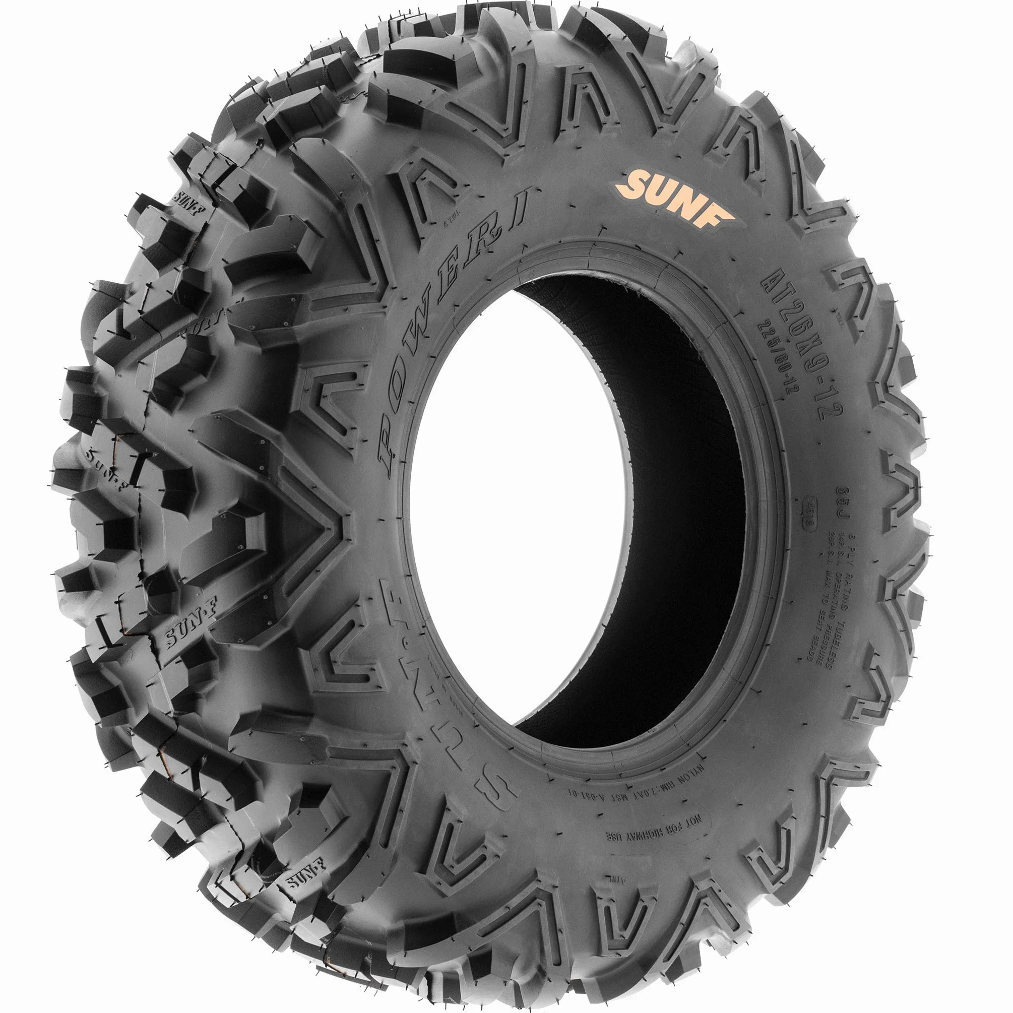 SunF A051 25x8-12 & 25x10-12 Power.II Quad ATV UTV Pneumatici sportivi 6PR TL, set di 4 pezzi