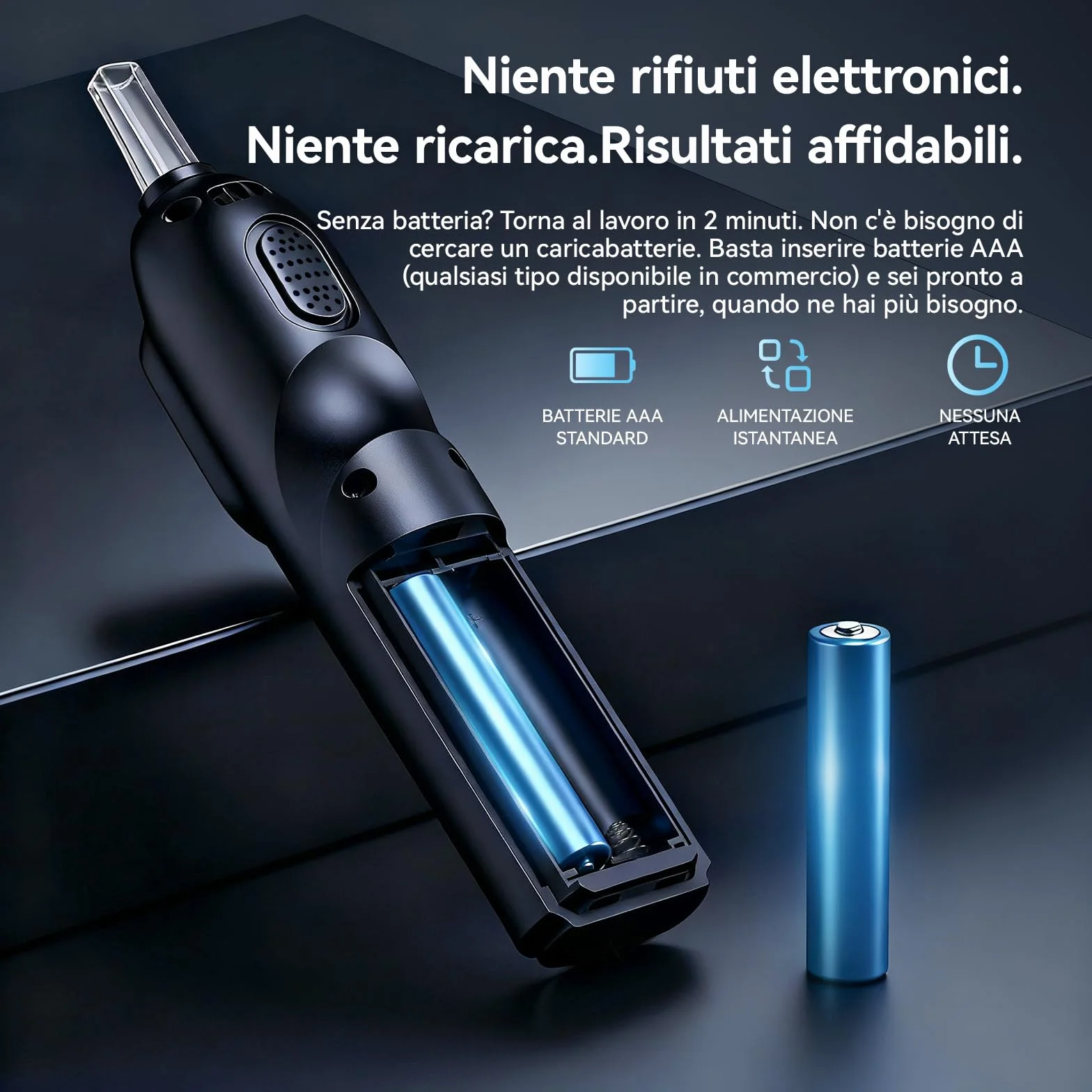 Etilometro Professionale ad Alta Precisione con Sensore Intelligente e Display Retroilluminato, Analizzatore Portatile del Respiro