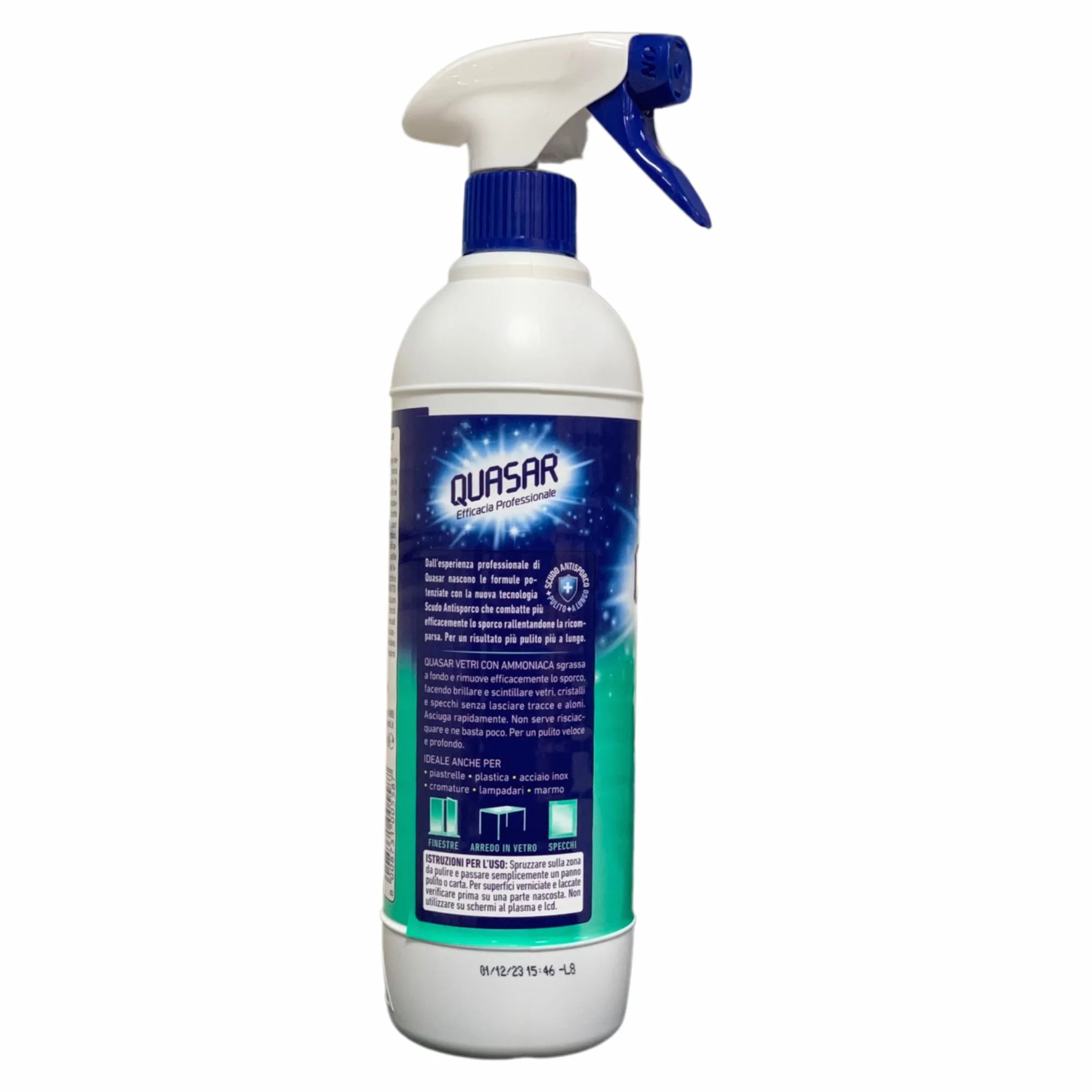 Ipershop Express Quasar Set Vetri con Ammoniaca 580 ml + Ricarica 580 ml