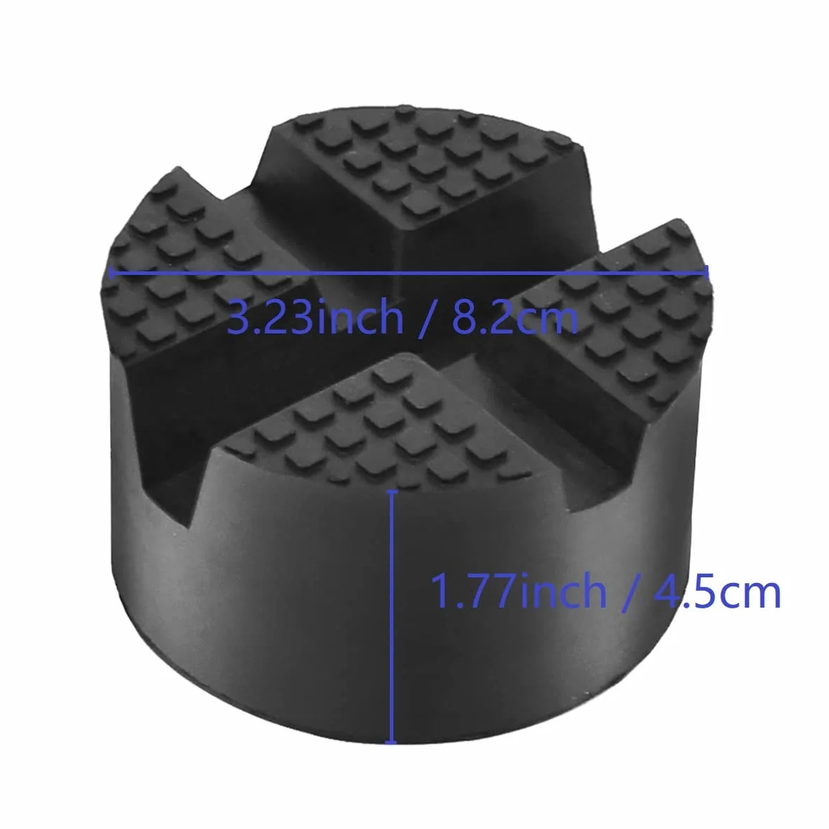 DEDC Jack Pad Adattatore Universale per Martinetto da Pavimento Gomma Nero (2)
