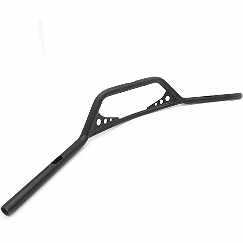 25mm Drag Manubrio Bar Harley Softail Electra Glide Cafe Racer Bobber Chopper (nero)