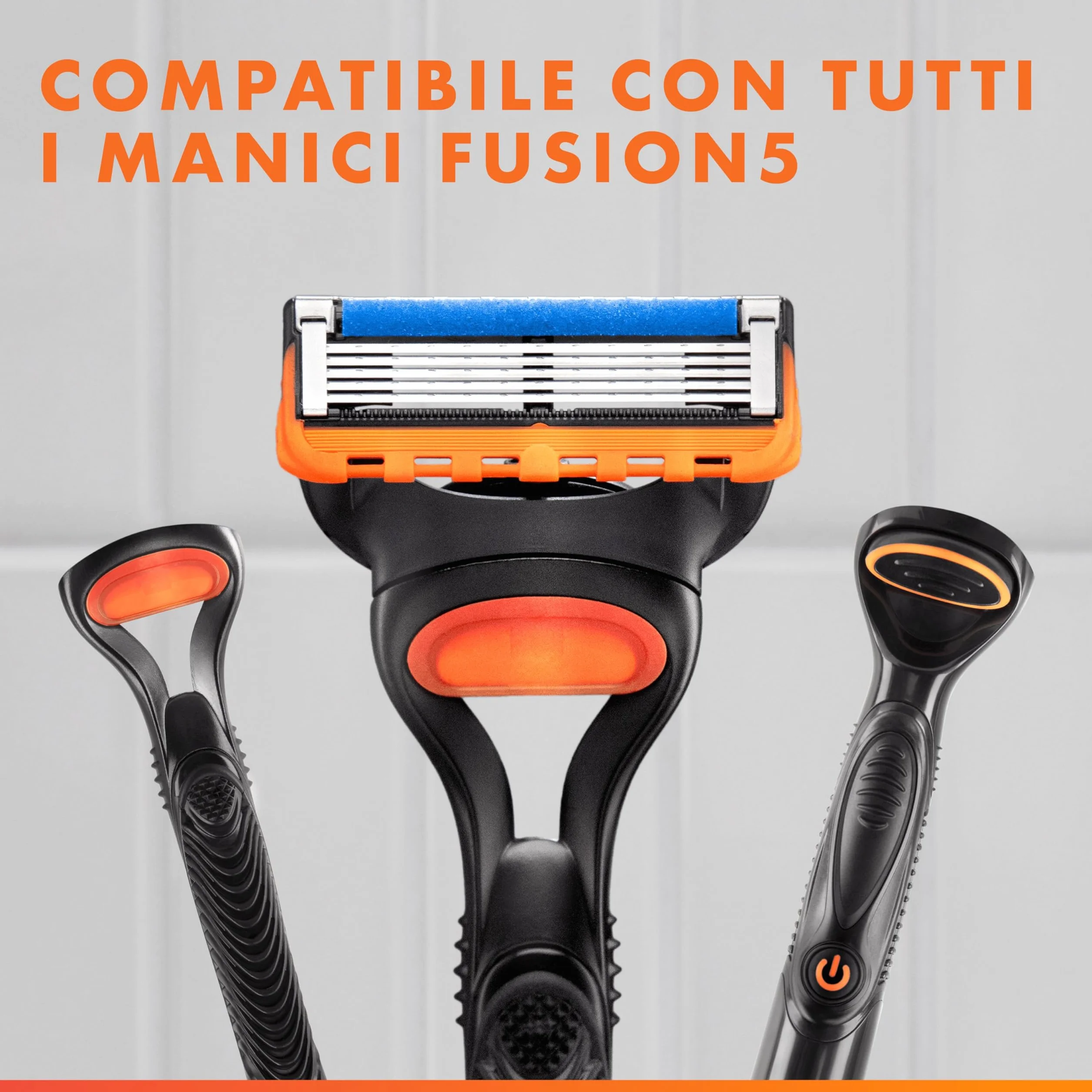 Gillette Fusion5 20 Lamette di Ricambio Rasoio Barba Manuale, 5 Lame, Striscia Lubrificante