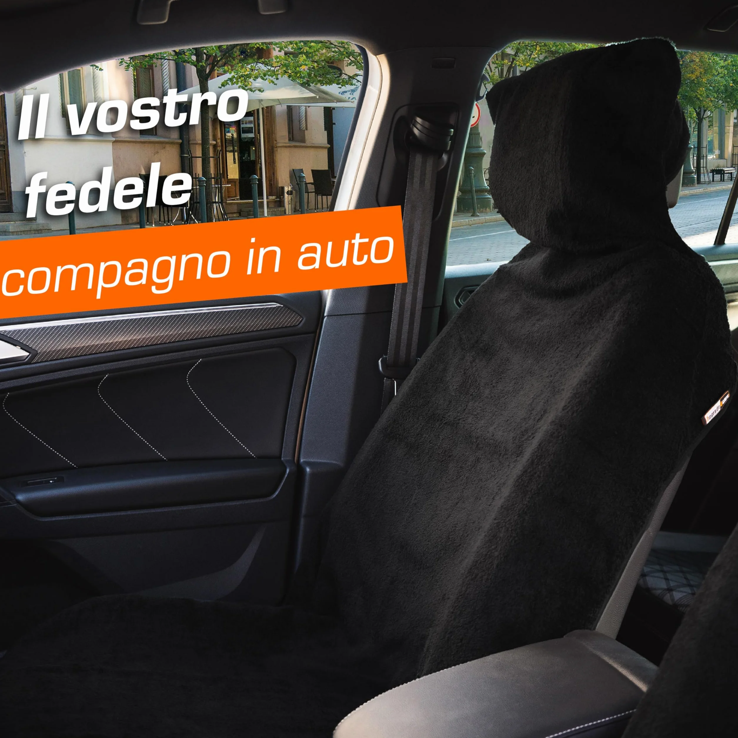 Upgrade4cars Coprisedile Universale Auto Anteriore Cotone Protezione Sedile Antisudore Lavabile Traspirante