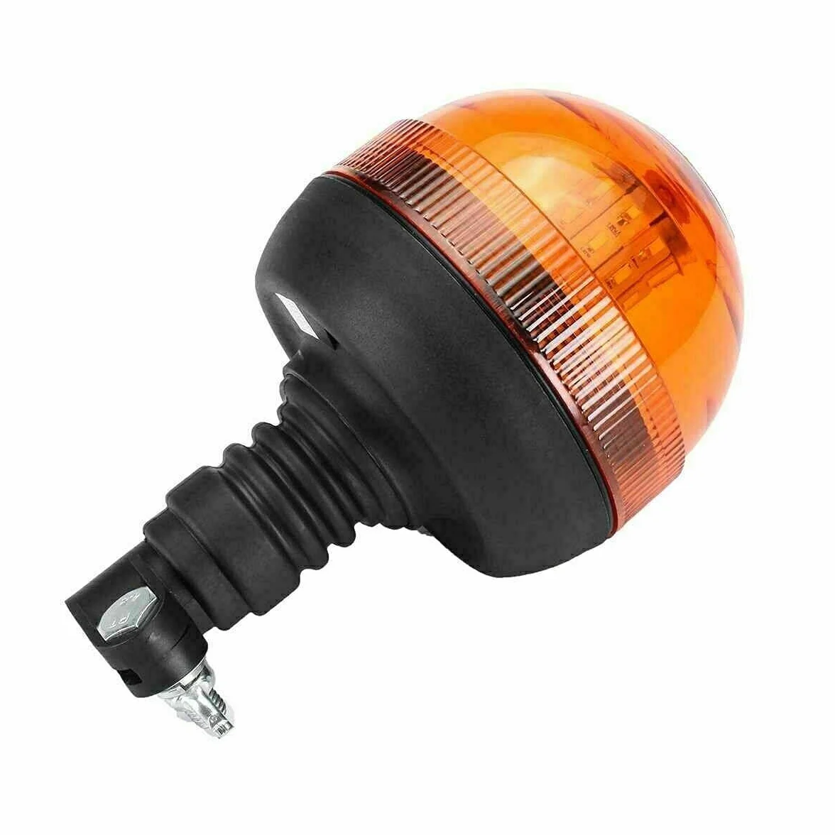 Coppia 40 LED Arancio Rotante E9 12-24V IP56 Omologato Base Flessibile Lampeggiante LED Trattore