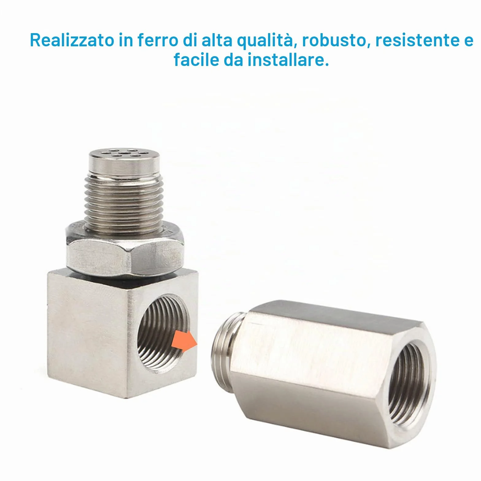 Adattatore Sonda Lambda Sensore O2 M18x1,5mm per Auto Sistemi di Scarico