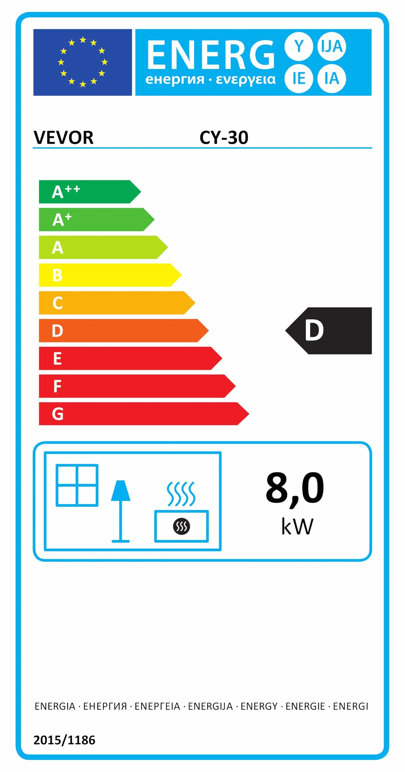 VEVOR scaldabagno diesel 12V 8kW riscaldamento aria 0,18-0,48 cm per auto camper