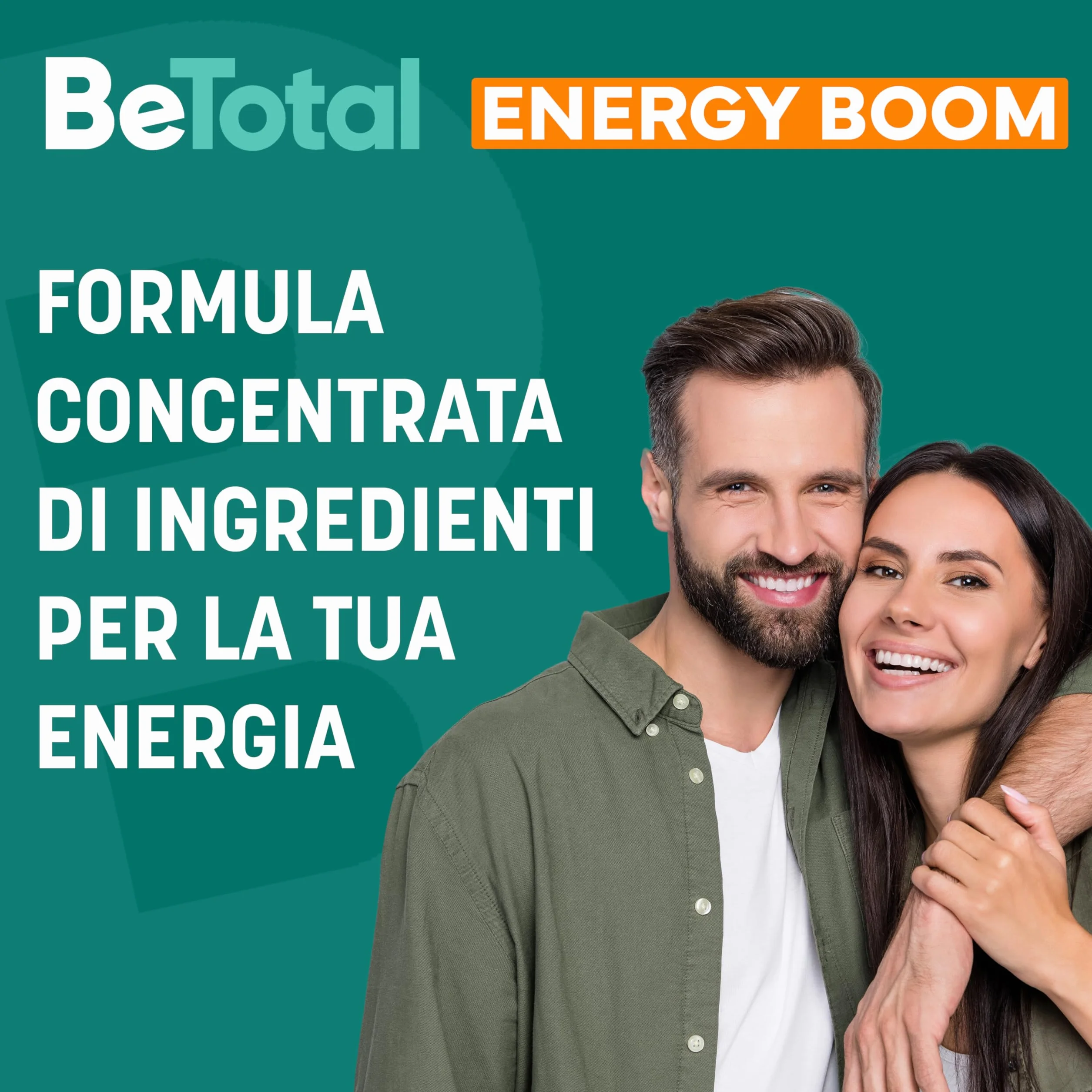 Betotal Energy Boom Integratore Alimentare con Vitamine B, Guaranà, Mate e Carnitina, Gusto Frutti Rossi, 20 stick liquidi