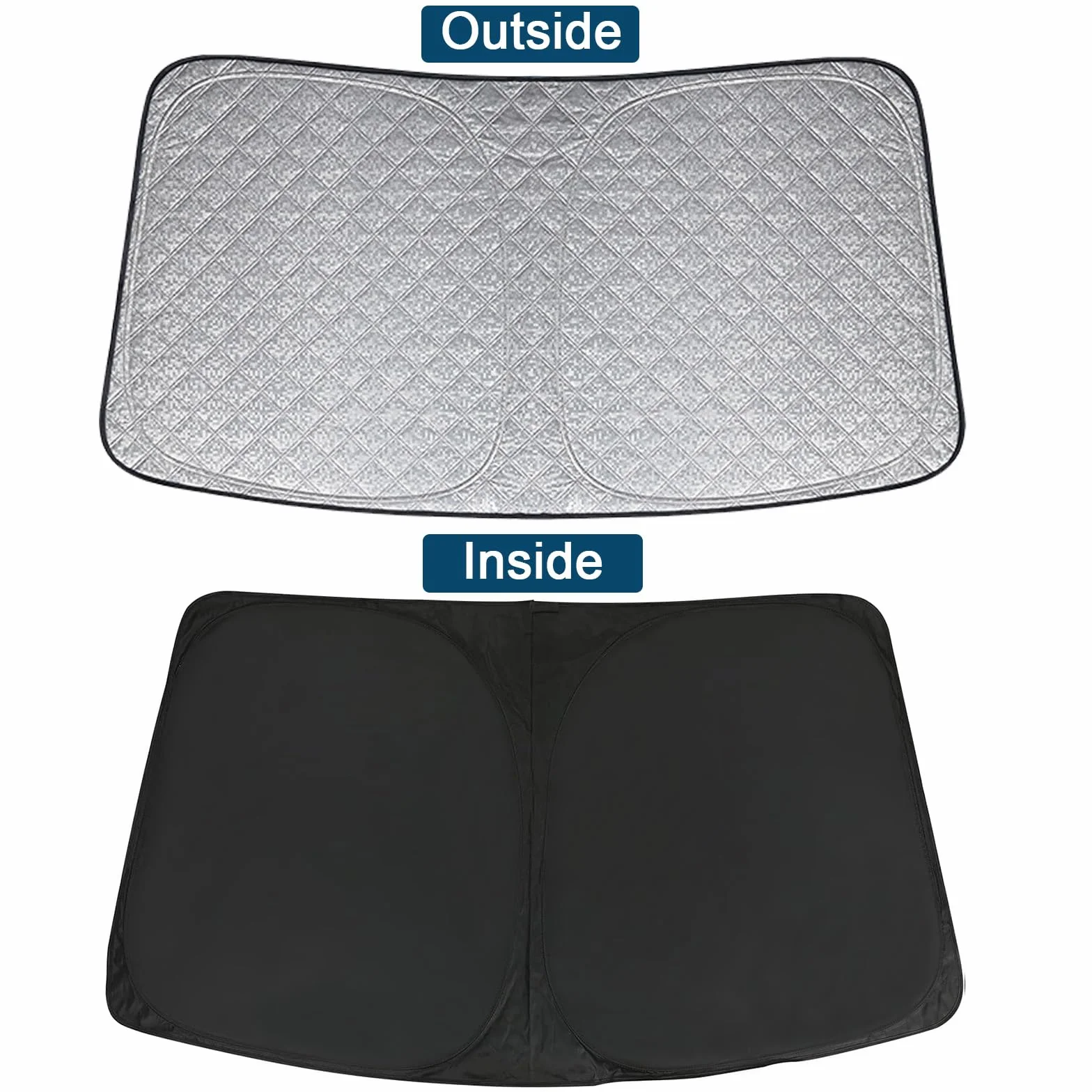 Parasole Auto Parabrezza Interno per Fiat 500X 2015-2026, Parasole per Parabrezza Anteriore, Pieghevole Blocca i Raggi UV Sun Visor Protector