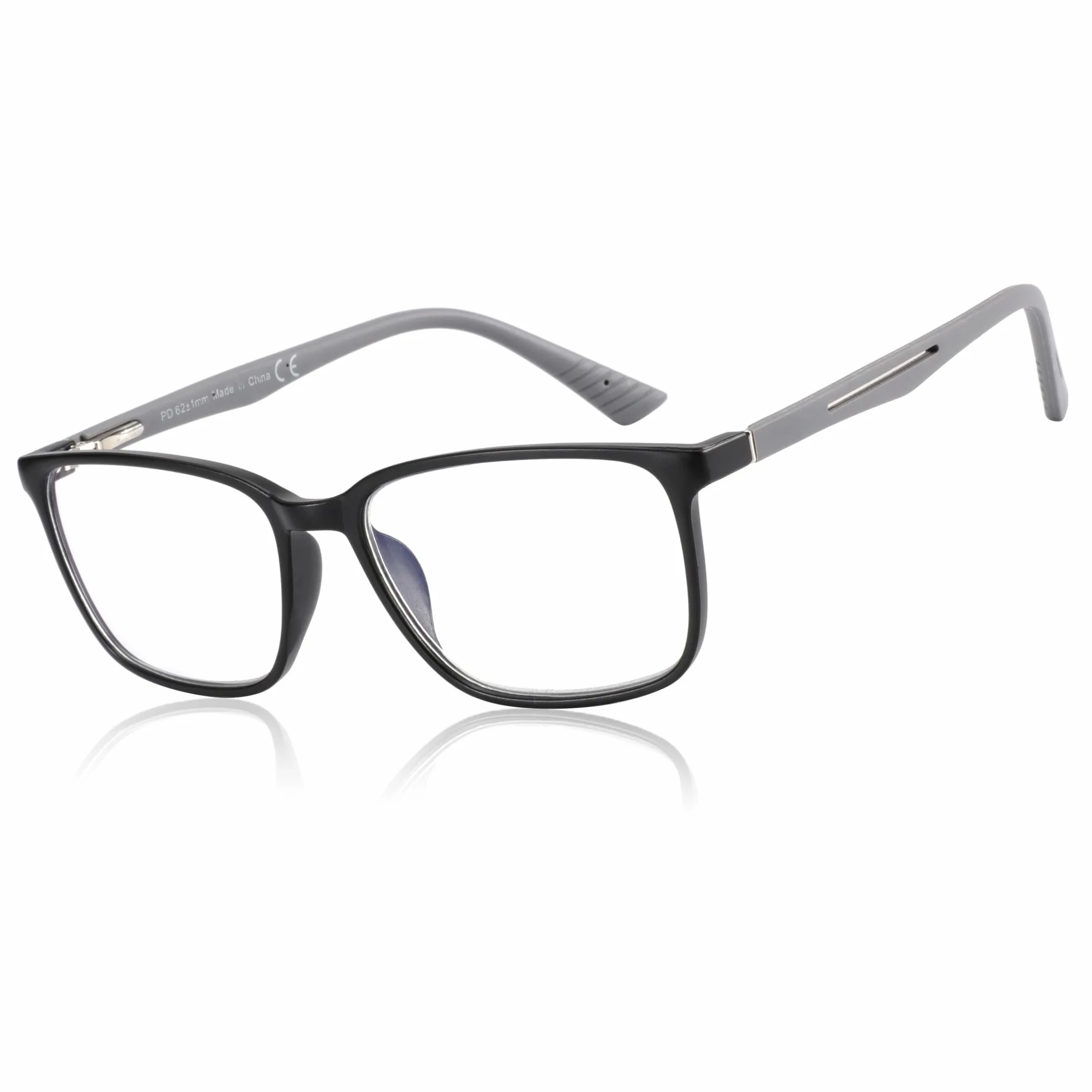 ZENOTTIC Occhiali con Filtro Luce Blu, Montatura Quadrata Antiriflesso per Uomo