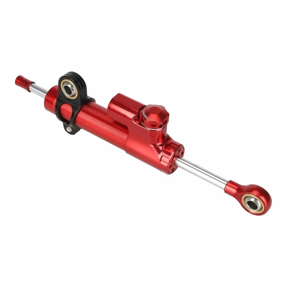 Sterzo per Kukirin G3 Pro 2024, STO?d?mpfer Stabilizzatore con sterzo pr?ciser e sistema a basse vibrazioni, in alluminio + plastica, 560 g, nero/rosso