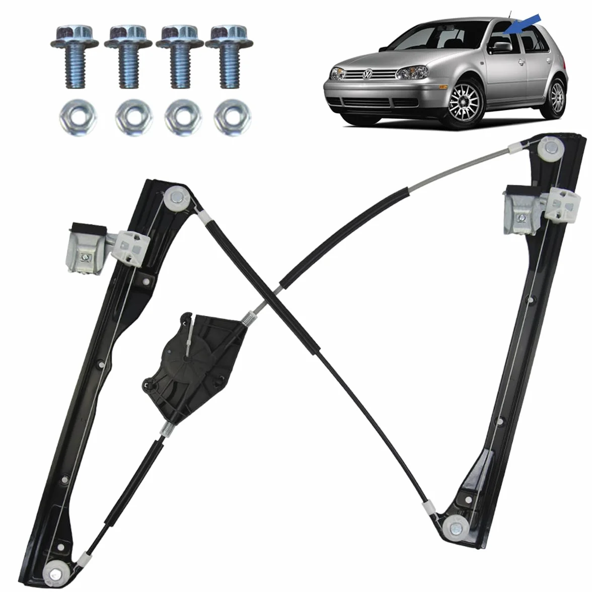 Alzacristallo anteriore sinistro STARKIT PERFORMANCE per Golf 4 Bora 1997-2006 1J4837461D 1J4837461F 1J4837461H
