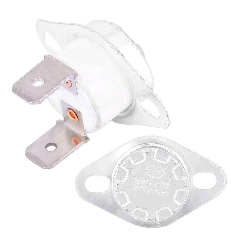 KSD302 Interruttore Termico Normalmente Chiuso 80°C 250V 16A per Sistemi Riscaldamento Sicurezza
