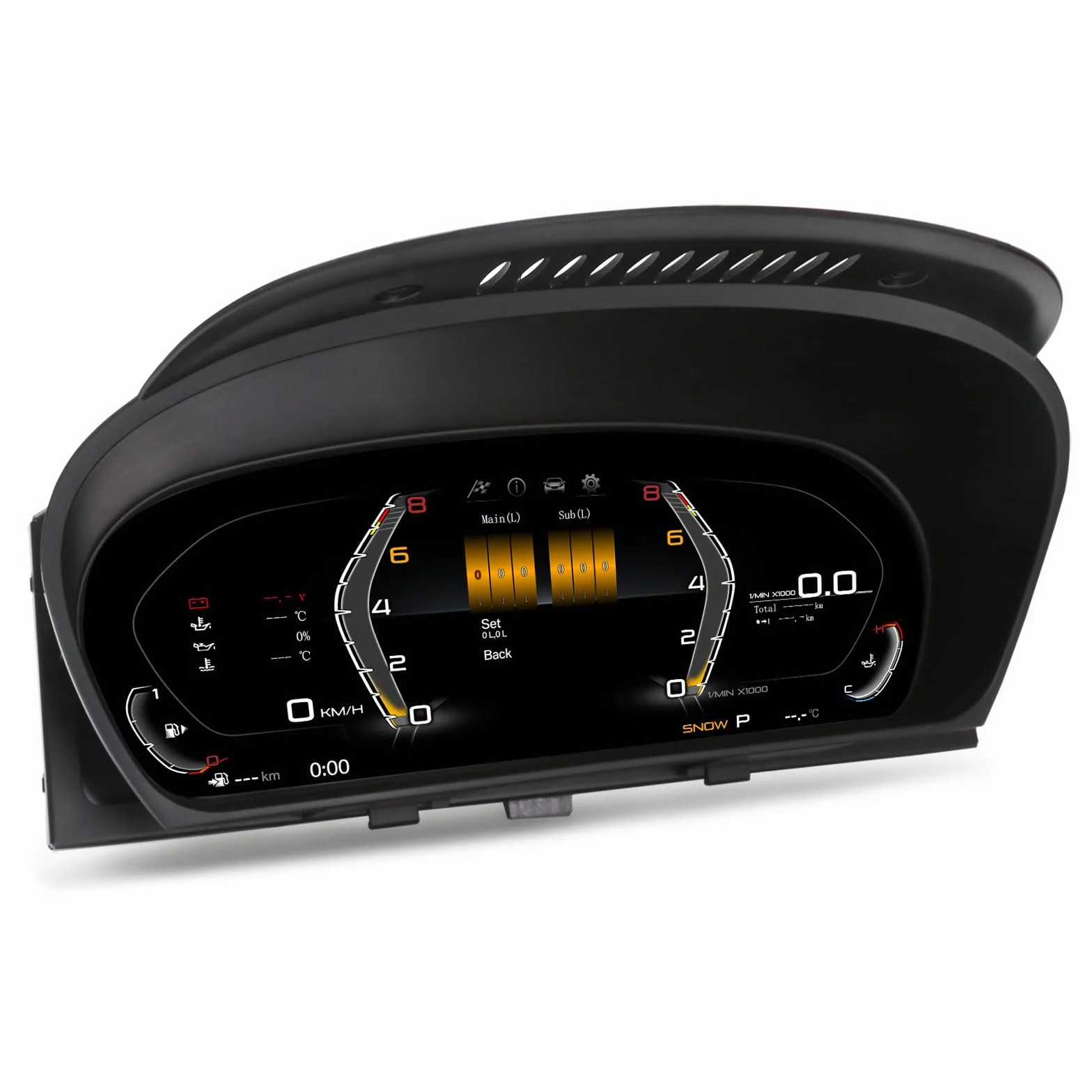 Tachimetro Digitale LCD 12,3" per BMW 5 Serie E60 E61 X5 E70 X6 E71 CiC CCC Plug & Play HD Display