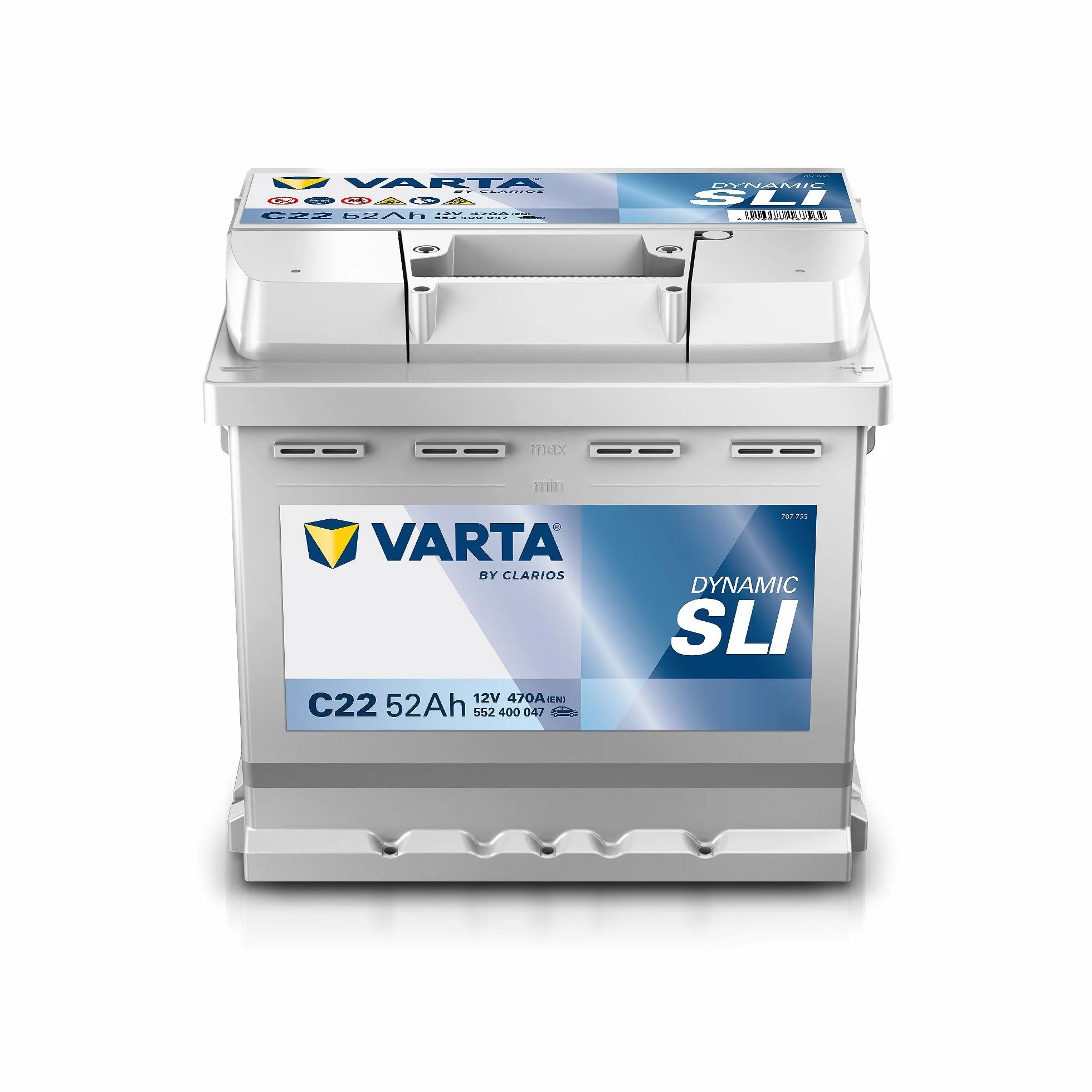 VARTA Automotive DYNAMIC SLI (C22) 12V 52Ah 470A Batteria auto al piombo-acido senza manutenzione