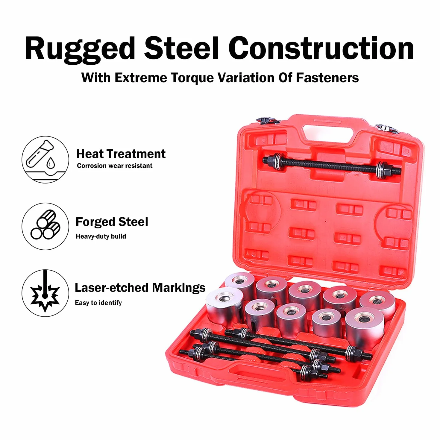 Kit 27 attrezzi universali rimozione boccole cuscinetti