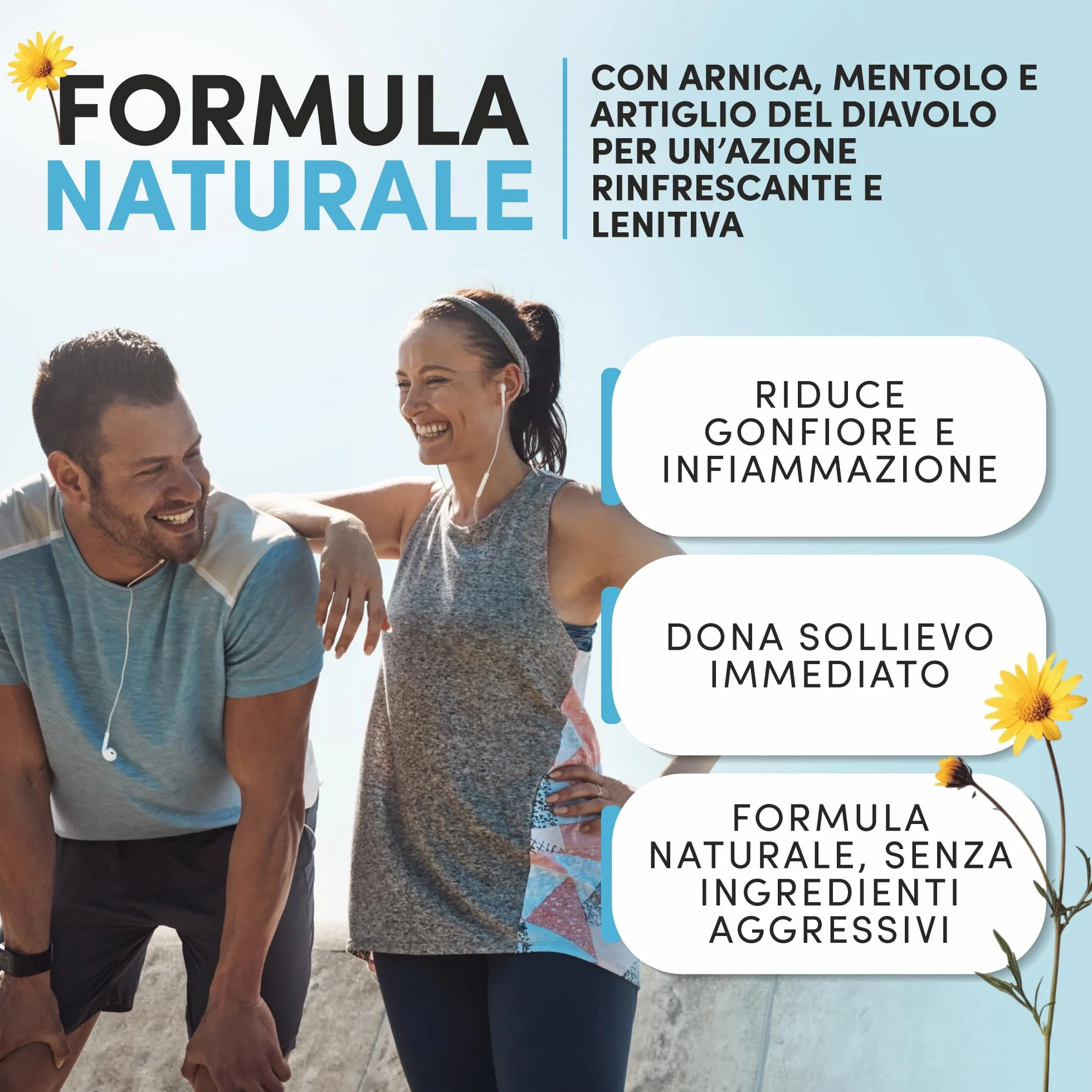 Arnica Forte e Artiglio del Diavolo Forte 550ml Effetto Freddo 98% Arnica Made In Italy