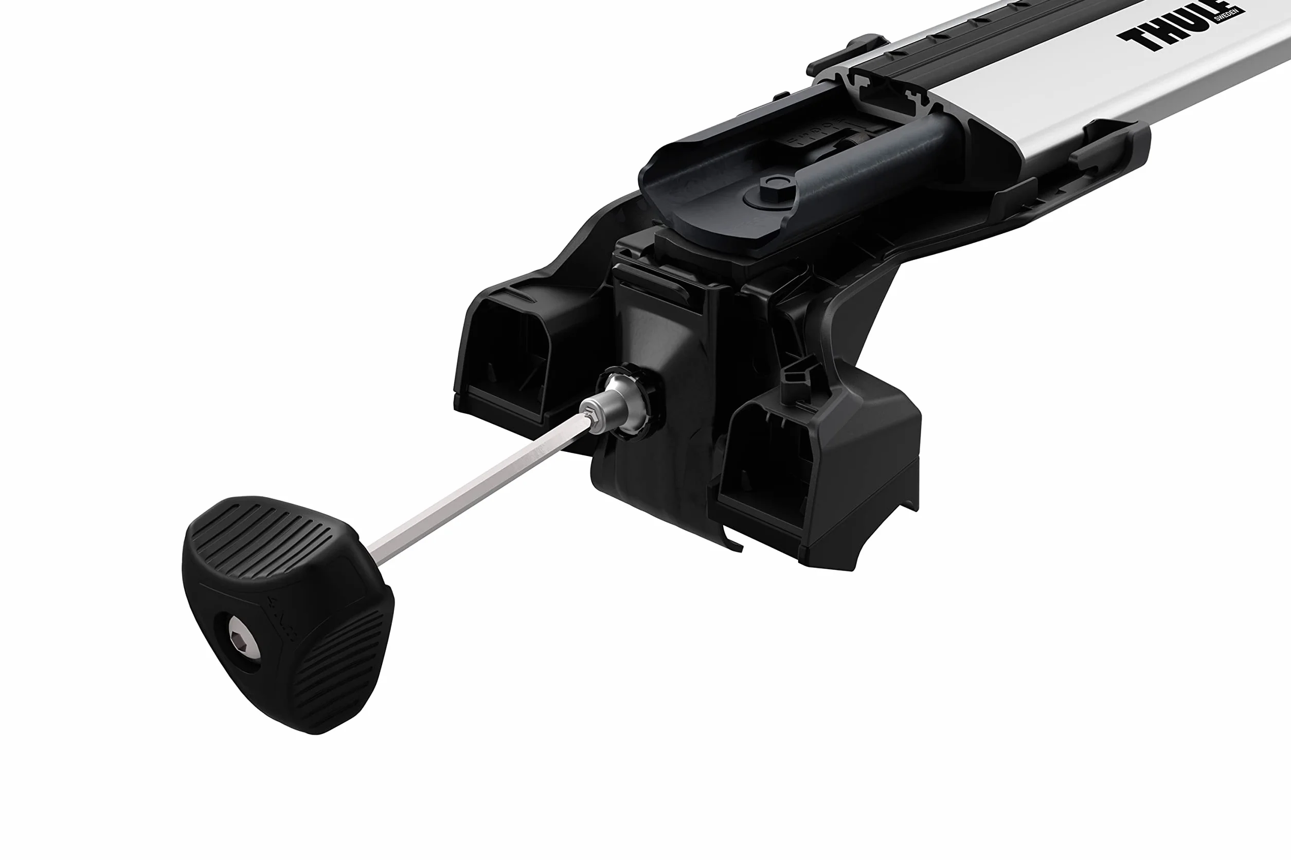 Thule Edge Flush Rail Piede Per Veicoli Confezione Da 4 Nero Black, One-Size