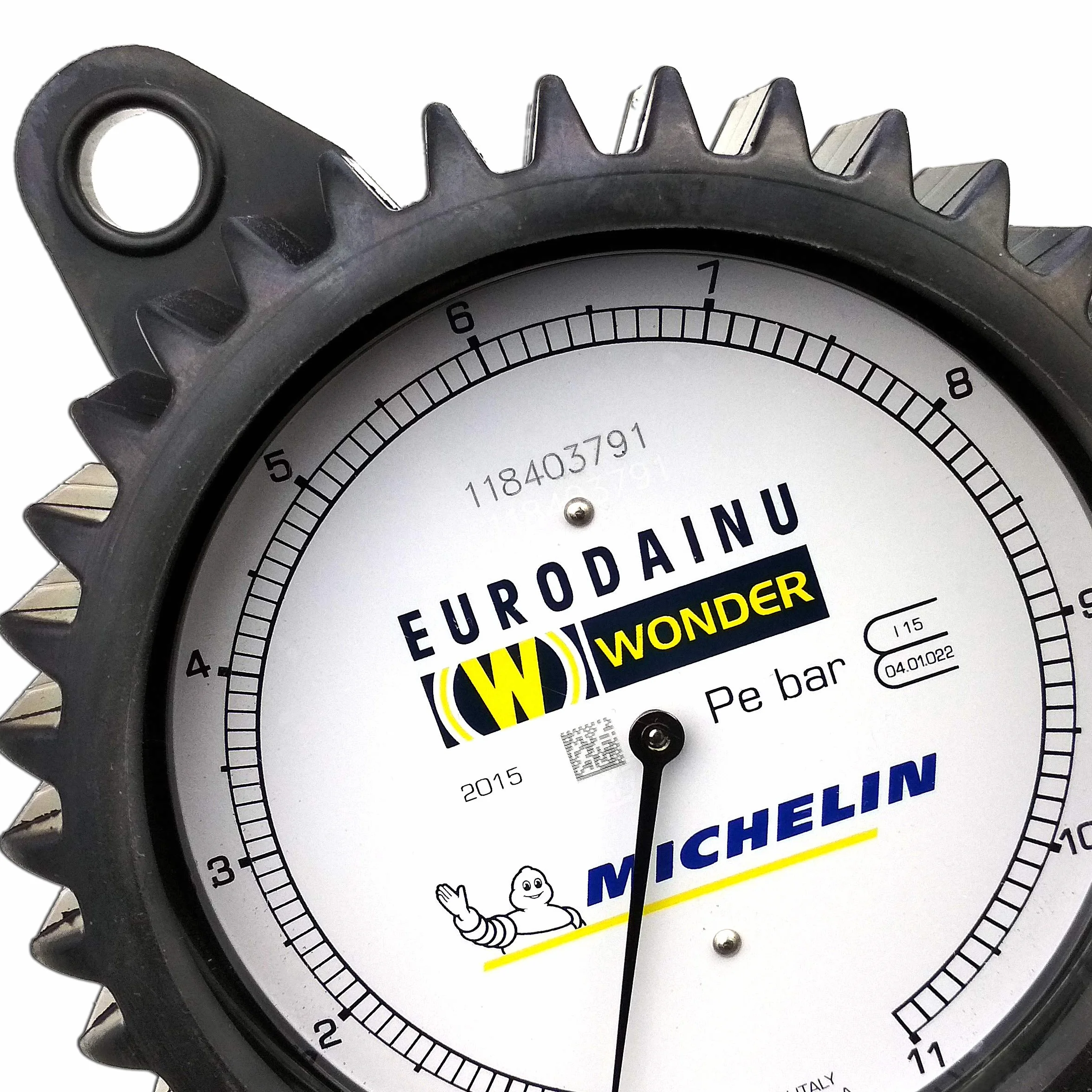 MICHELIN Pistola di Gonfiaggio Professionale 0,7-11 Bar Manometro Ø80MM Tubo 1,5MT
