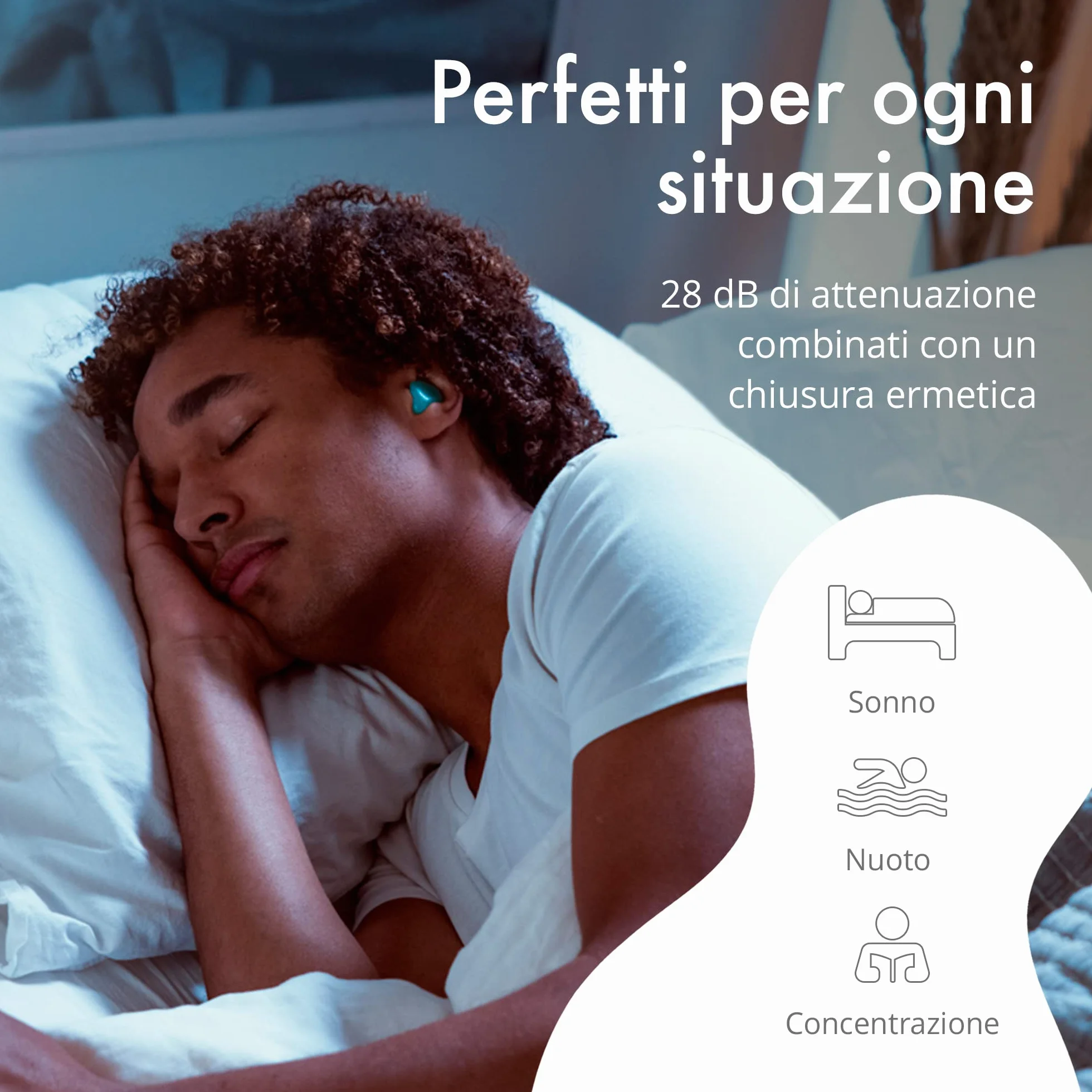 Alpine SoftSilicone Tappi in silicone modellabili per orecchie 28dB Scatola da 12
