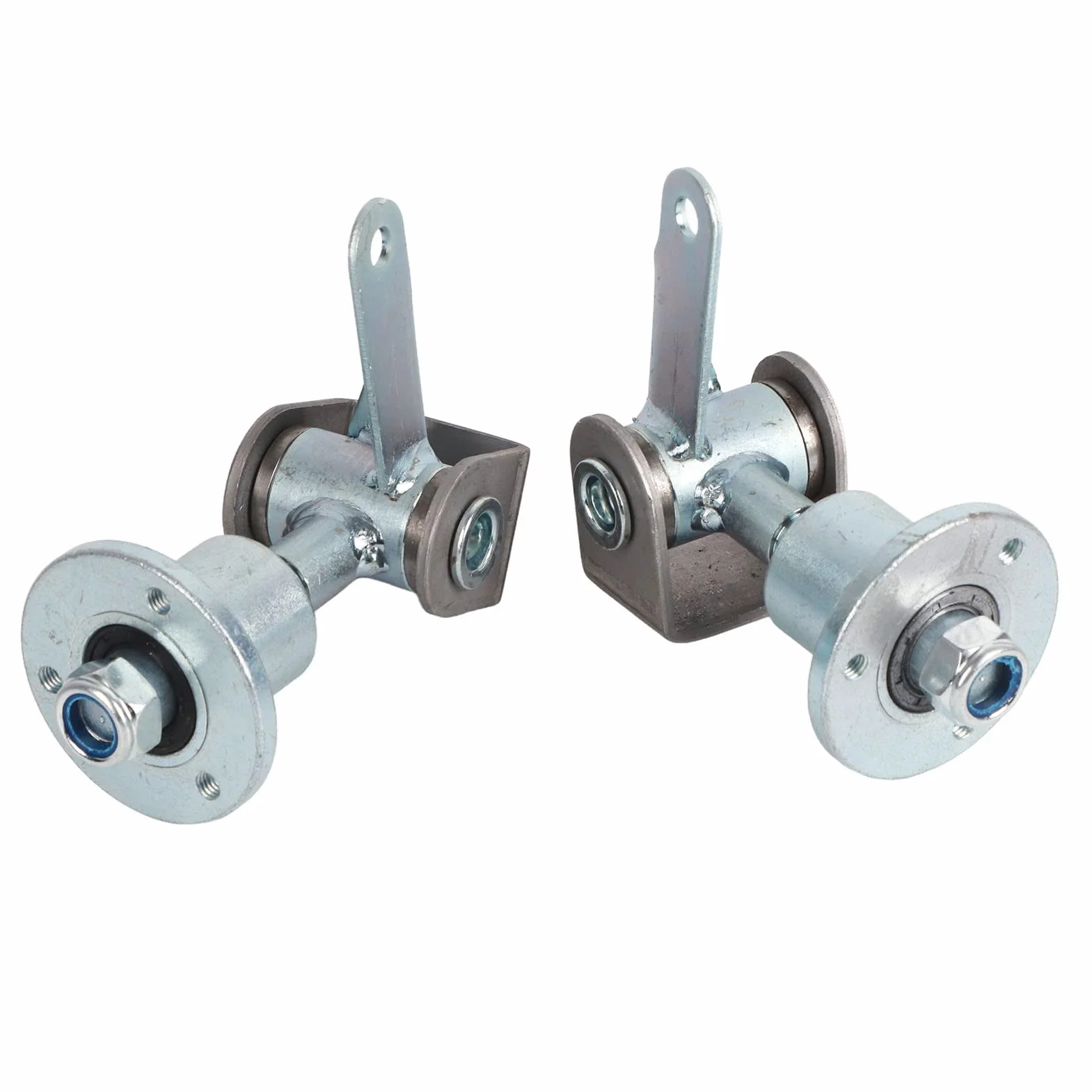 Set di Snodi dello Sterzo del Mozzo della Ruota da 17 Mm, Perno del Fuso a Snodo della Flangia del Cuscinetto della Ruota a 3 Prigionieri Per Pneumatici da 5 Pollici Go Kart ATV Quad Bike