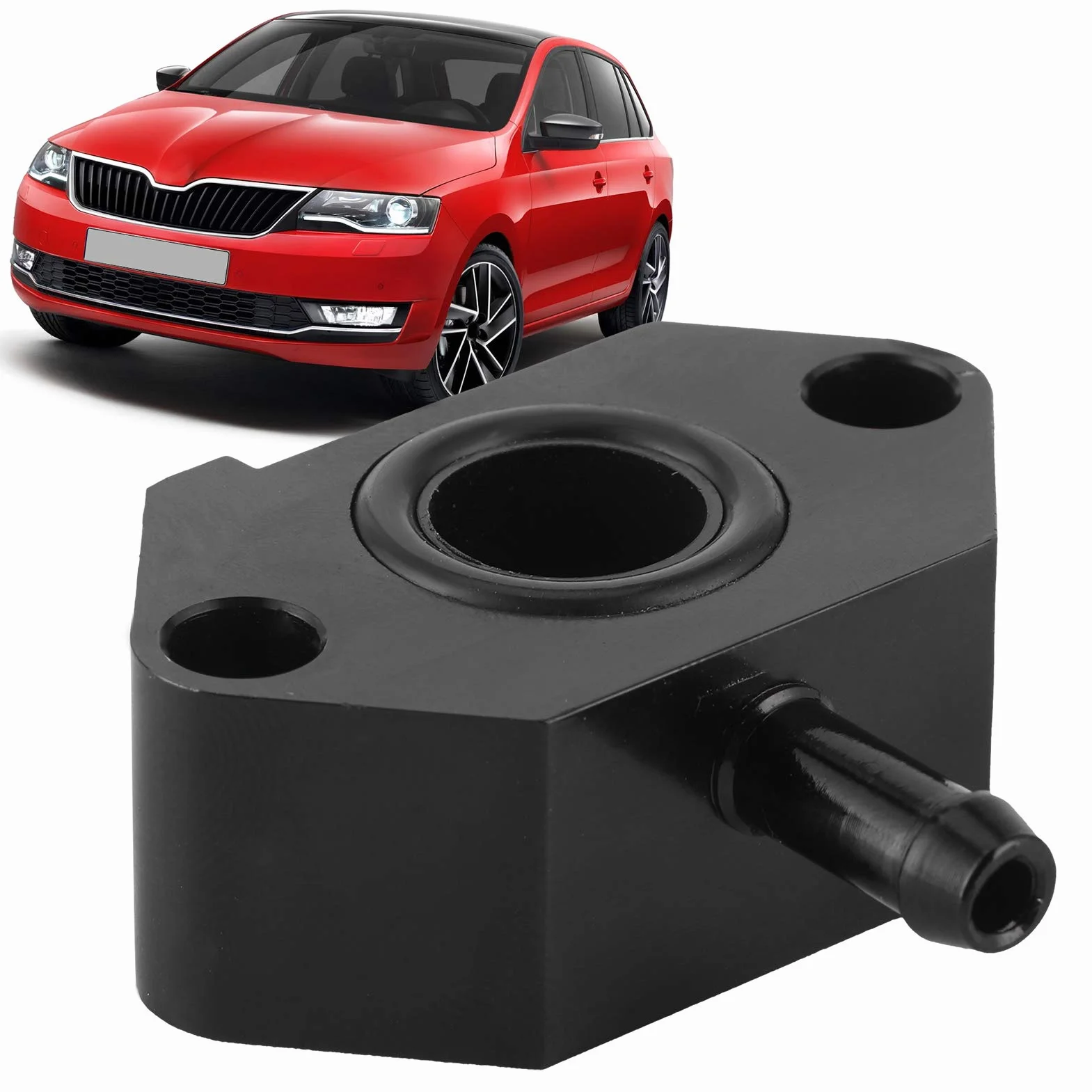 Boost Gauge Sensor Adapter, Auto Turbo Boost Tap Adattatore per sensore di vuoto in alluminio adatto per TFSI 1.2T / 1.4T 1.6 1.9 2.0 TDI