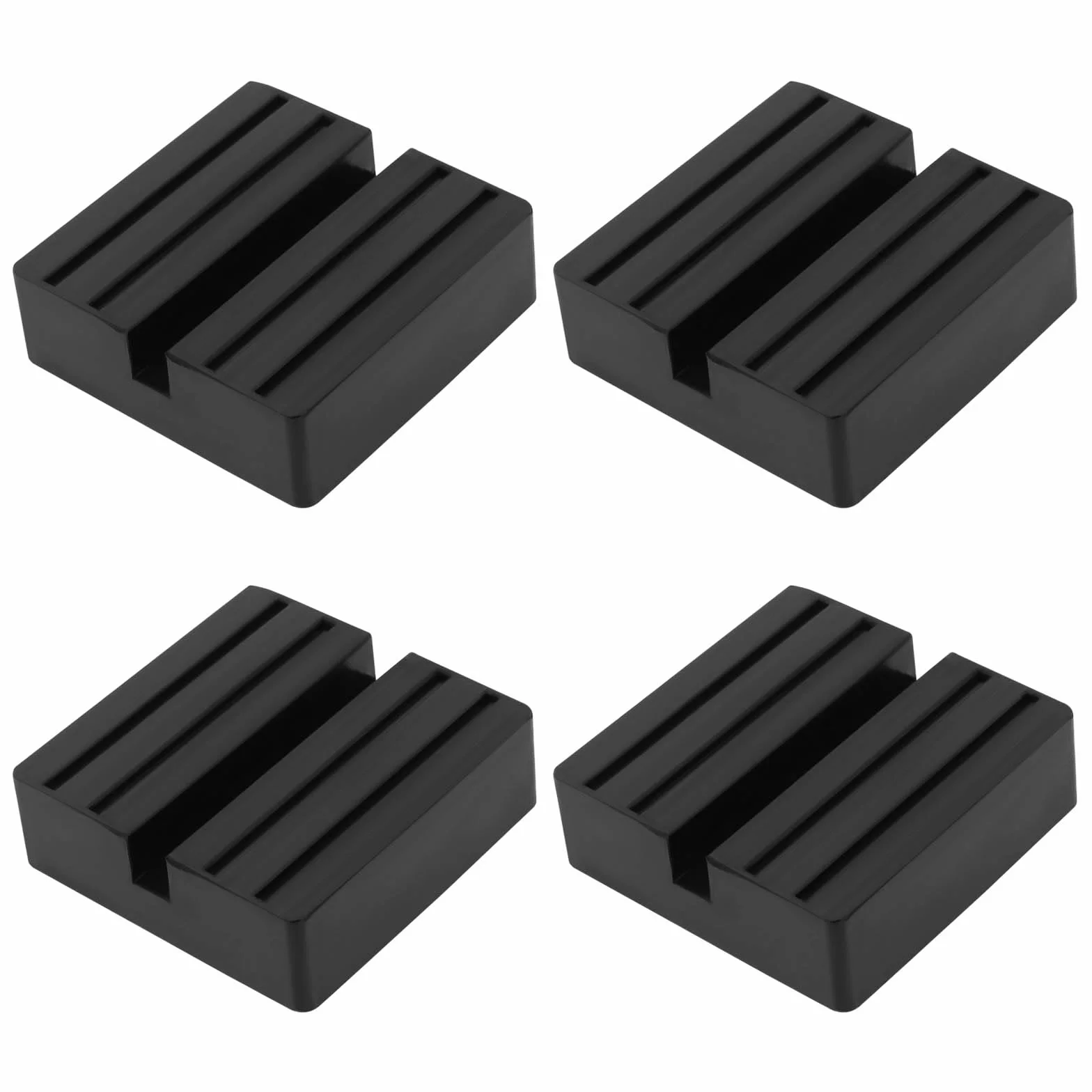 Pezzi Blocchi di Gomma per Cric Auto 7,5 x 7,5 x 2,5 cm Protezione Binari Telaio