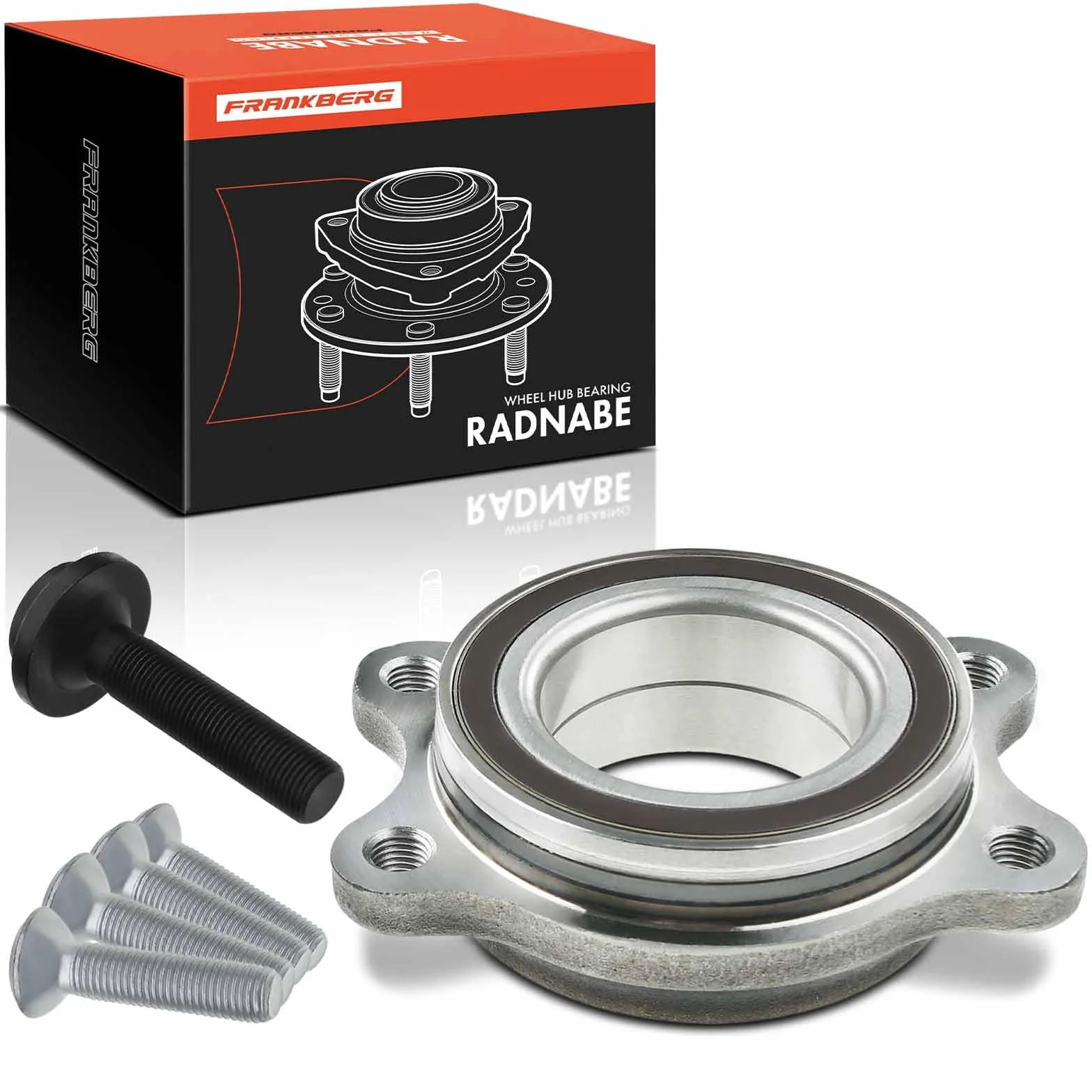 Frankberg 1 set di cuscinetti ruota anteriore posteriore supporta la funzione ABS, compatibile con A4 8K2 B8 A4 Allroad 8KH B8 A4 Avant 8K5 B8 A6 Avant 4G5 C7 4GD Replace# 4H0498625