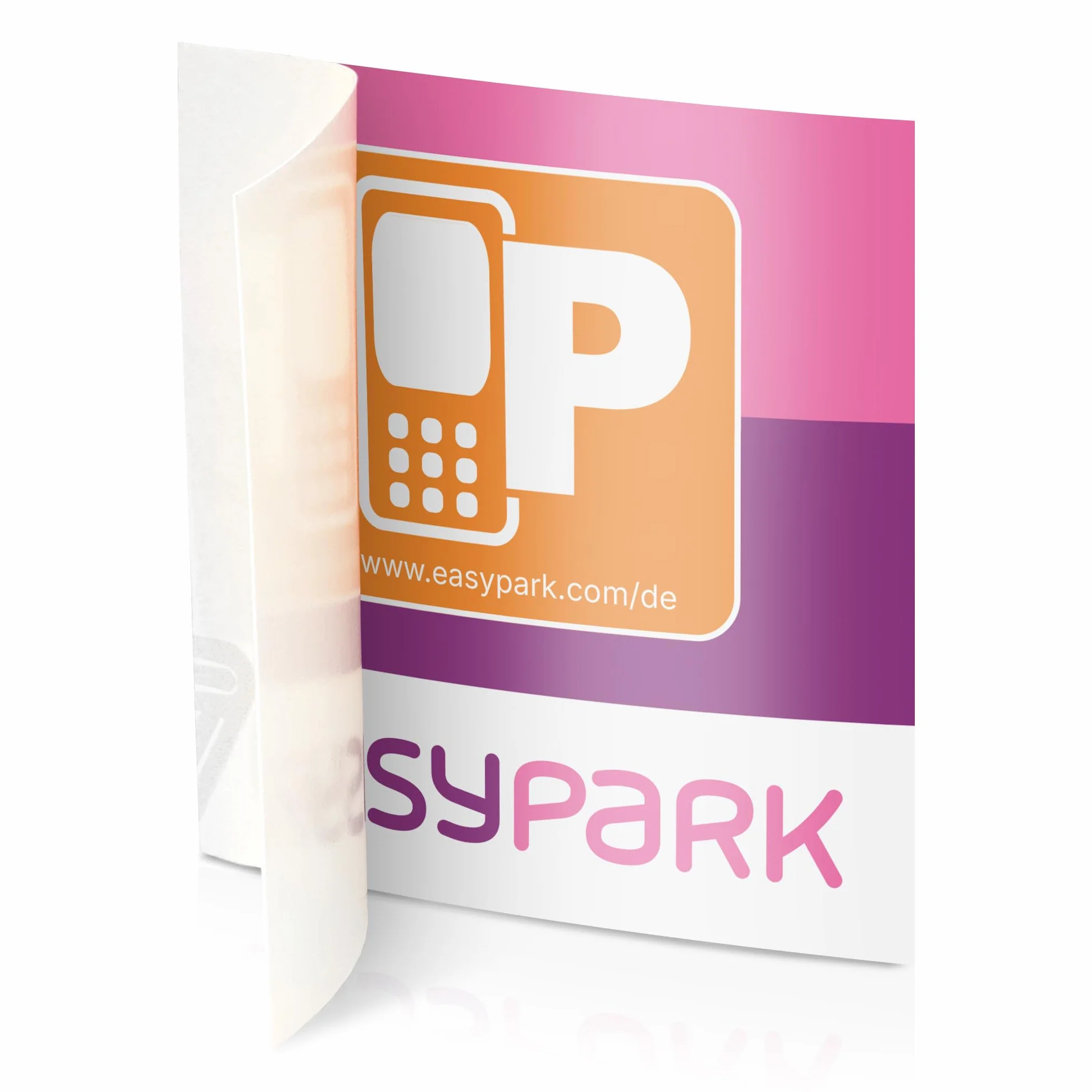 3X Adesivo EASYPARK Easy Park Vignetta APP Sticker per parabrezza piccolo, biglietto auto per parcheggio (6 x 6 cm, protezione UV, rimovibile, prodotto in Germania)
