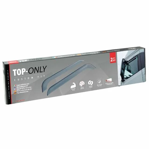 Kit 2 Deflettori Antivento Adattabili per Scania Serie 7 NG R/S/G/P/L/XT dal 2016 in Acrilico