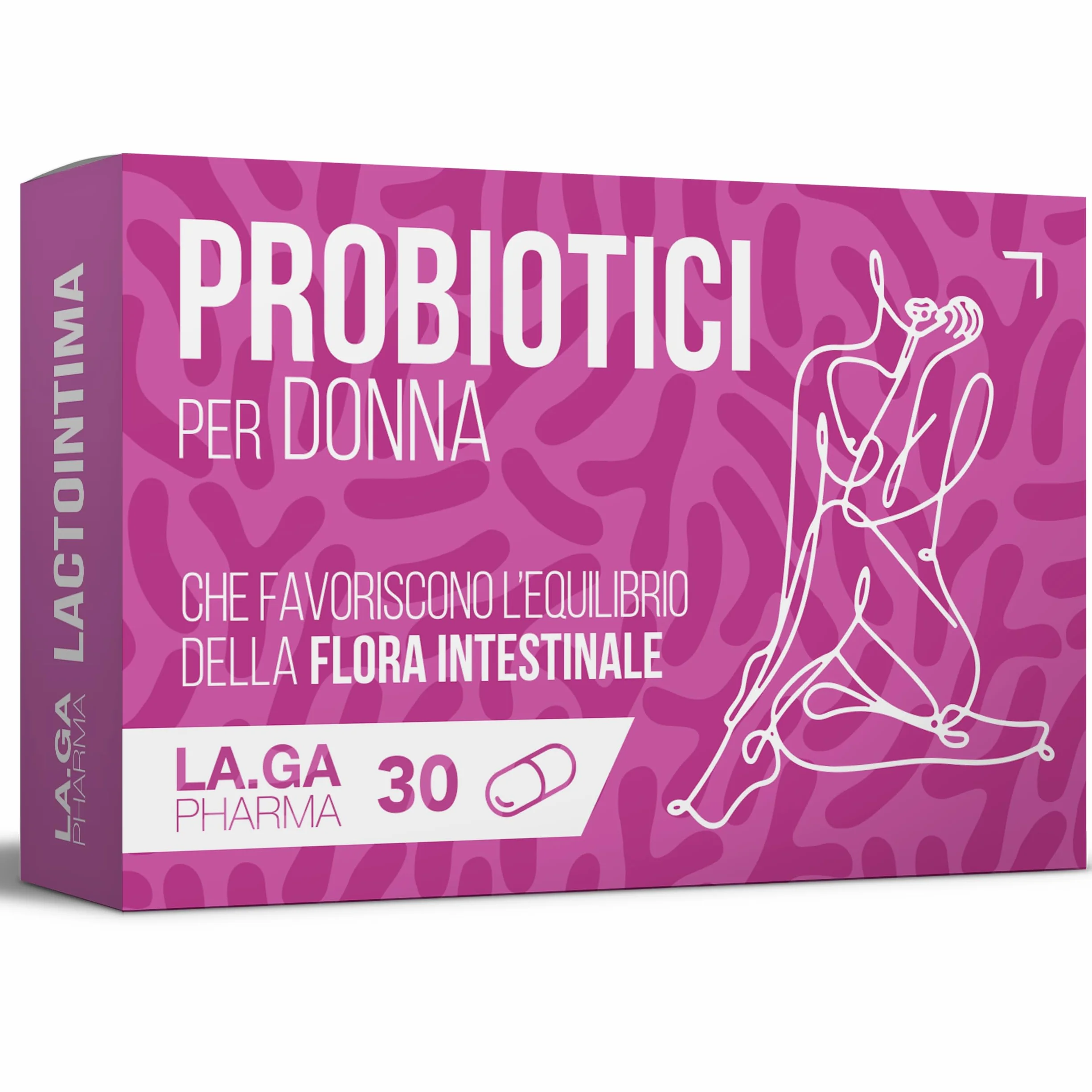 Probiotici Donna Flora Batterica Vaginale Candida Alto Dosaggio Lactobacillus Reuteri Rhamnosus gg Crispatus Saccharomyces Boulardii 30 Capsule