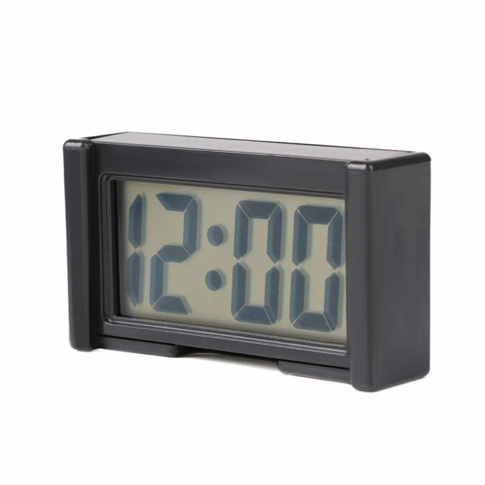 Mini orologio digitale da auto, cruscotto, interno veicolo, elettronico, universale, con data e calendario