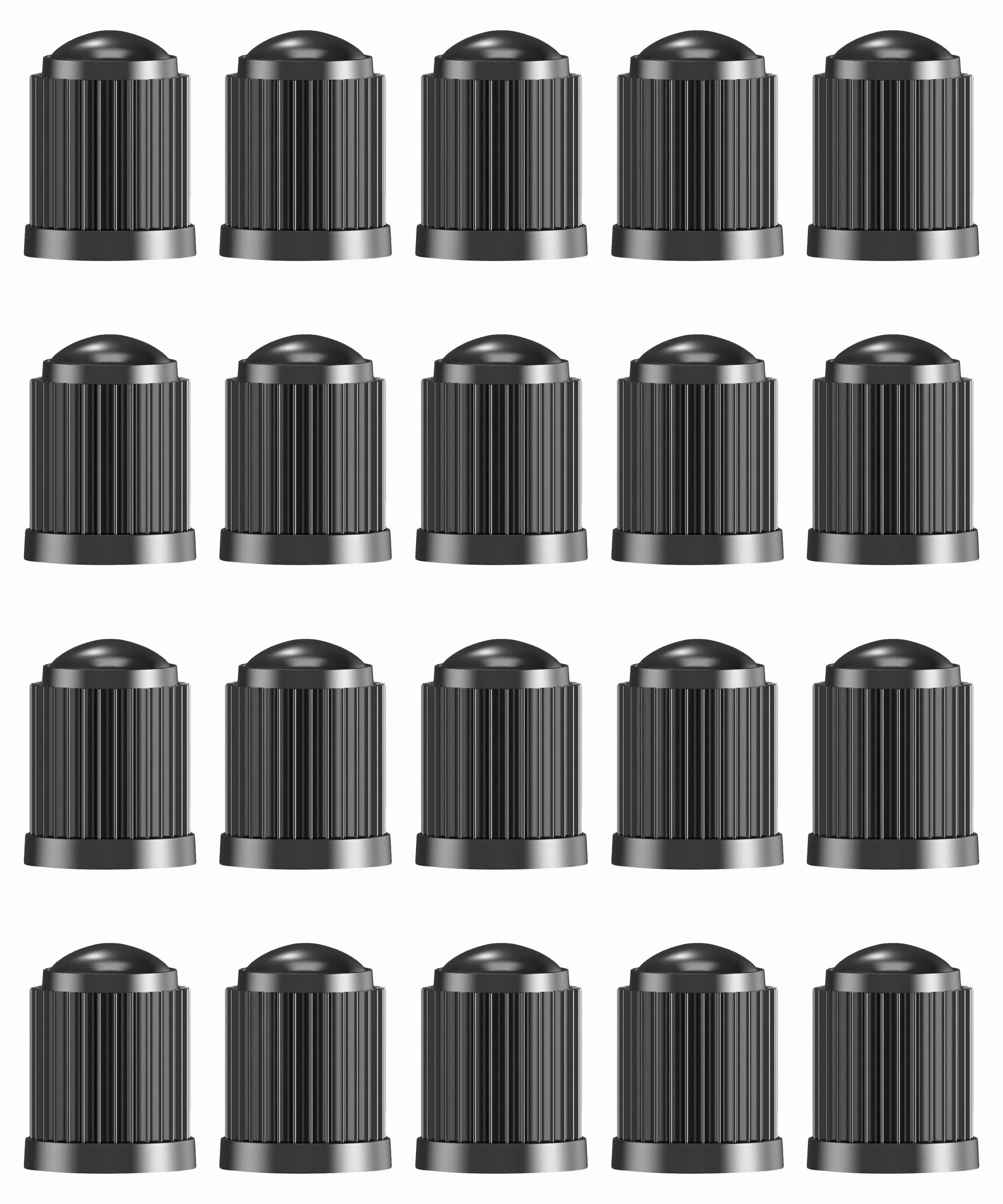 Flaconi 20PCS Tappini Gomme Auto,Tappi Valvole Pneumatici Auto,Tappi Pneumatici Auto,Tappi Ruote Auto,Tappino Bici con o-ring,Universali Tappini Gomme Auto Cappuccio Valvola per Biciclette/Moto/Camion