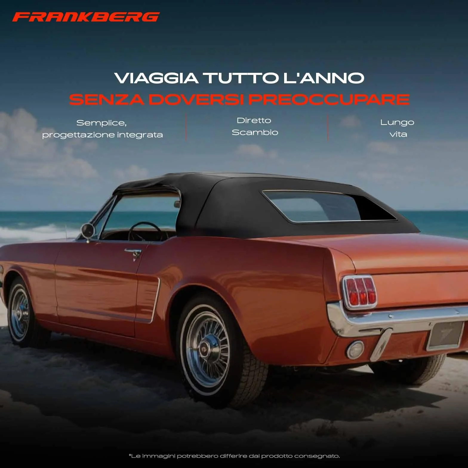 Frankberg Capote soft top Compatibile con barchetta 183 1.8 16V 1995-2005 Cabriolet