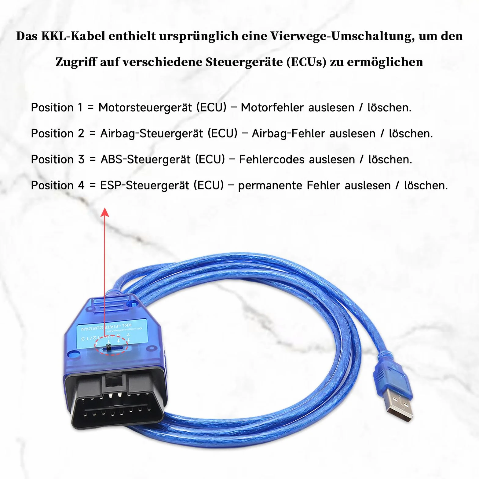 KKL 409 Cavo OBD2 Fiat ECU Scan FT232RL V AG-COM 409 FIATECUSCAN Scanner 2 in 1 interruttore a 4 vie compatibile Fiat Audi Alfa Lancia