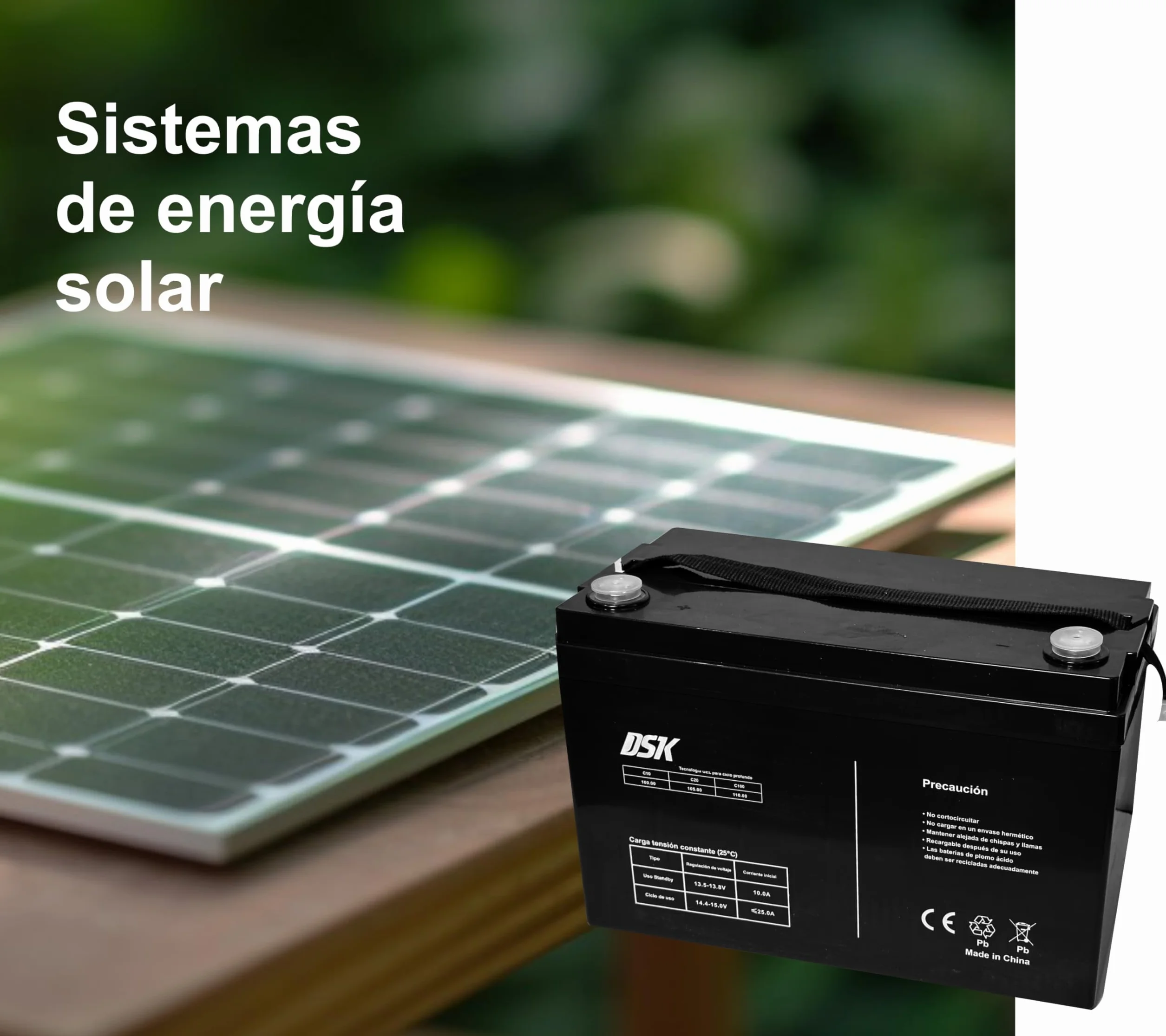 DSK 10369 - Batteria al piombo sigillata AGM da 12V e 6Ah ad alta scarica Batteria ideale per UPS-SAI, sistemi di sicurezza e comunicazione, luci di emergenza