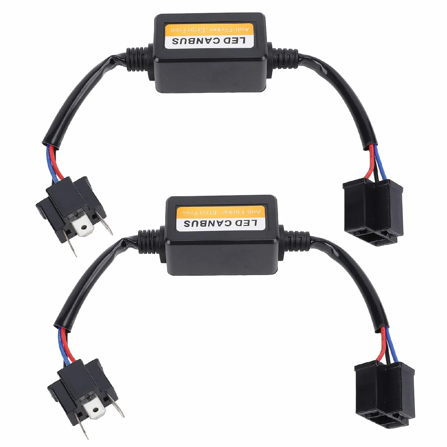WALFRONT H4 LED CanBus Decoder Eliminazione Interferenze 2PCS per Lampade