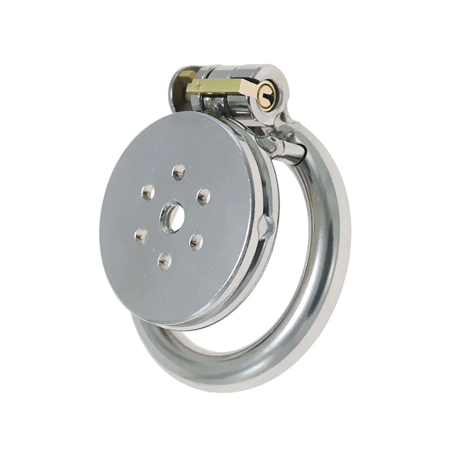 Flat Chastity Cage Uomo Small Metal Cock Cage Erotici Sexy Per Coppie (45MM)